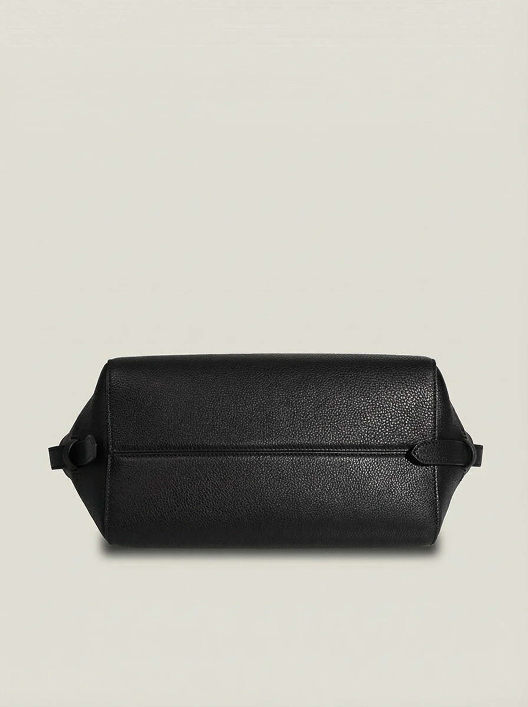 Pebbled Top-Grain Leather Boston Bowling Bag - Image 7