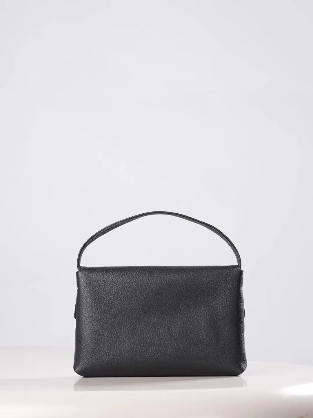 Pebbled Top Grain Leather Shoulder Bag - Image 4