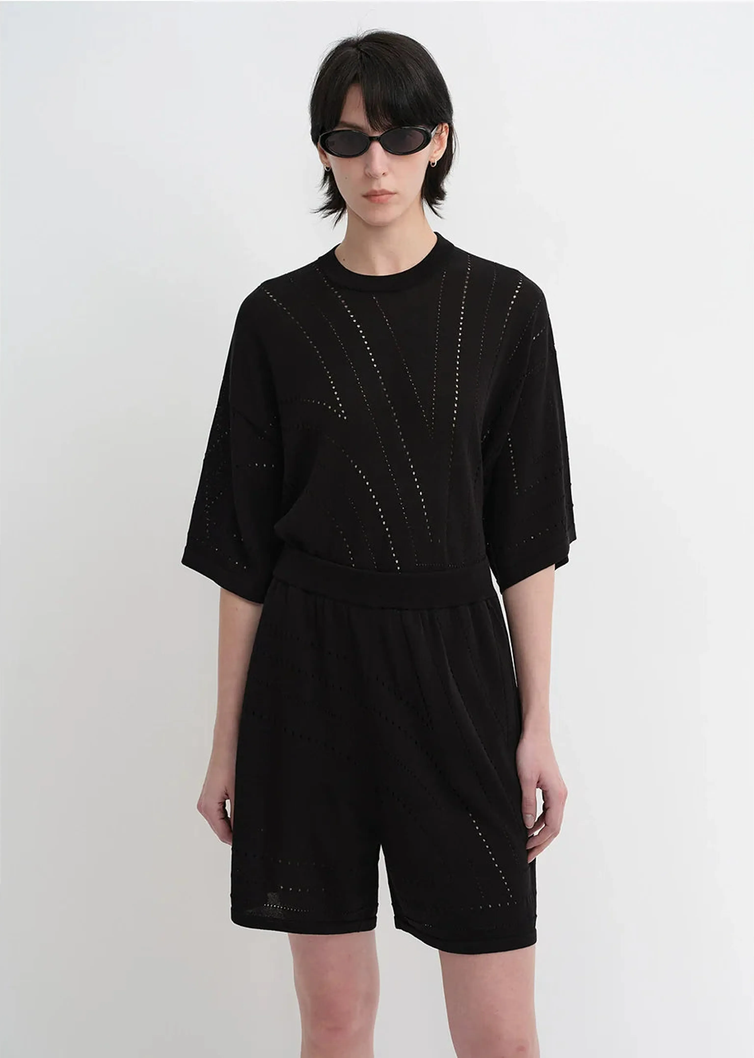 Perforated Knit Tee - Image 3