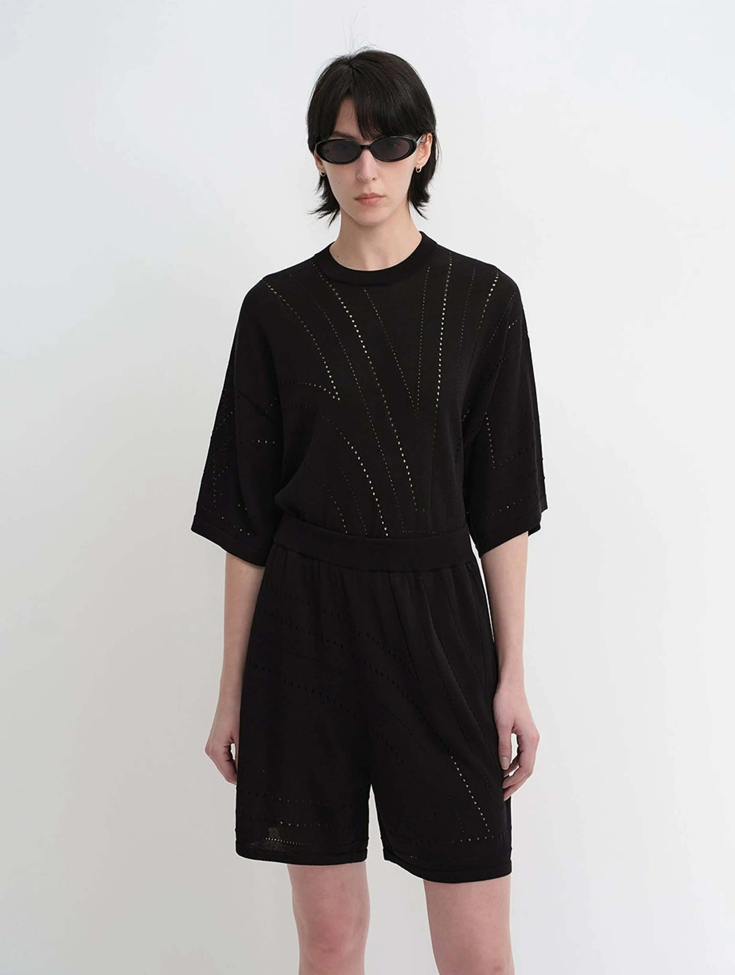 Perforated Knit Tee - Image 4
