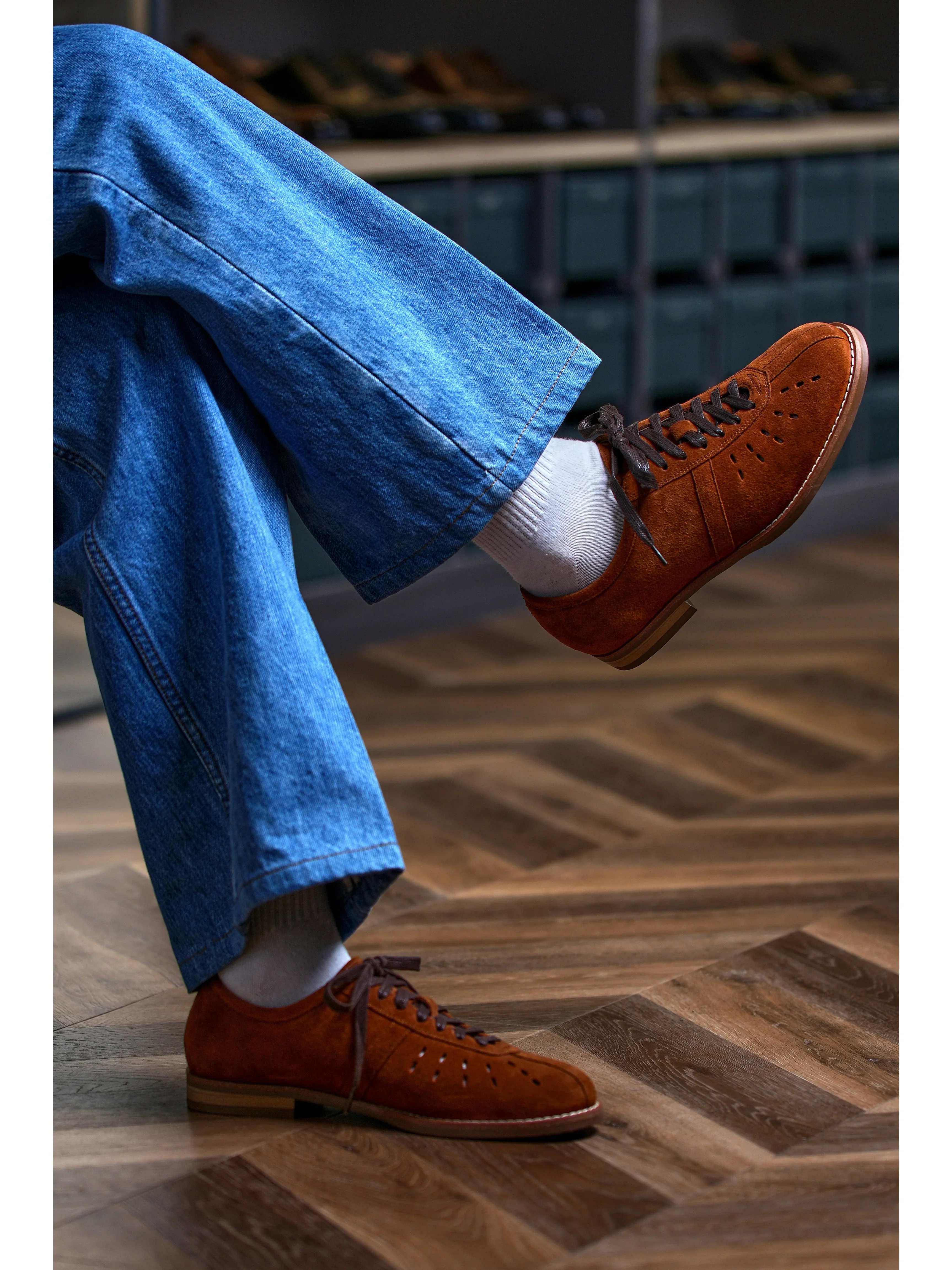 Perforated Leather Oxford - Image 6