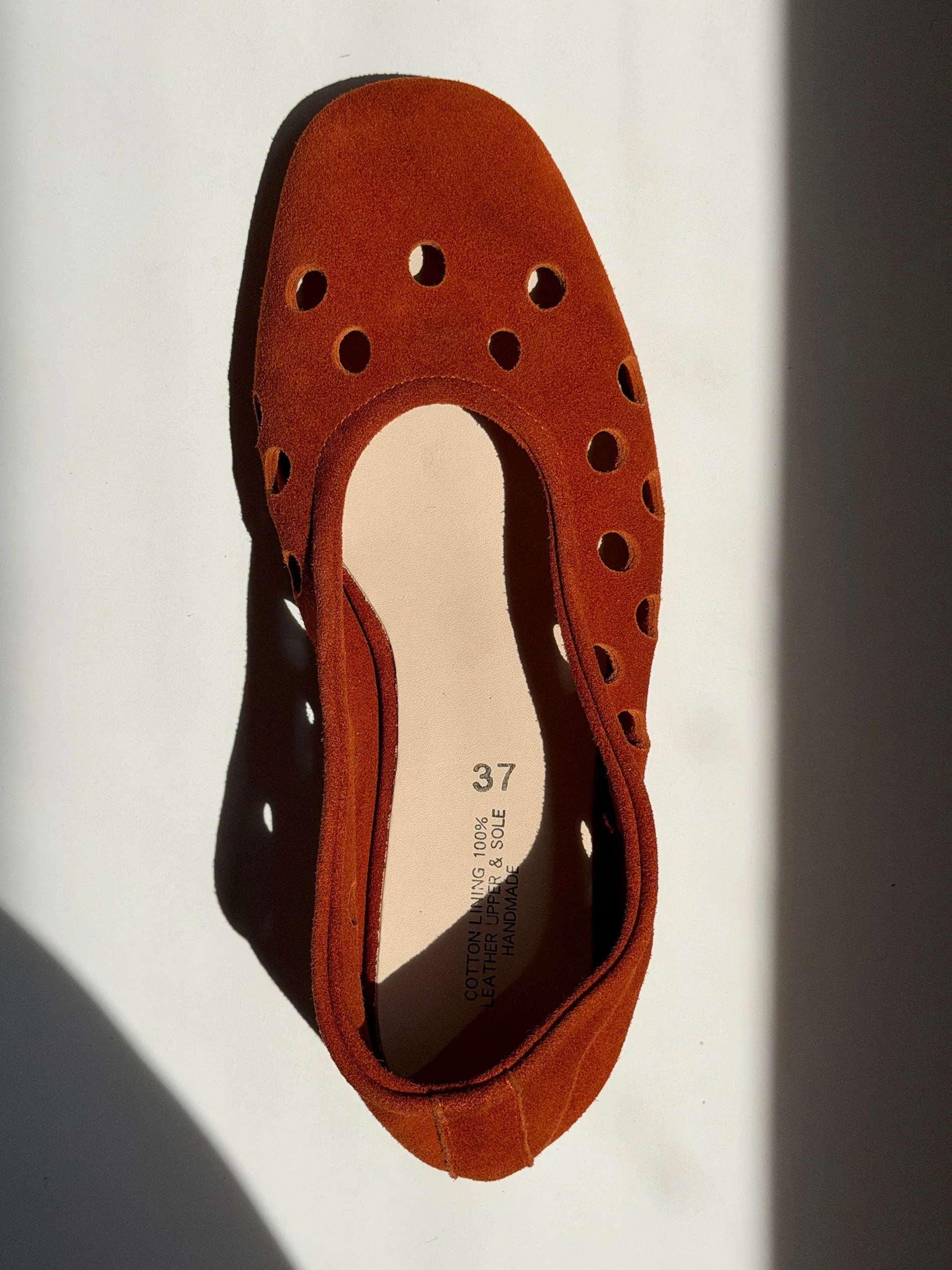 Perforated Suede Flats - Image 3