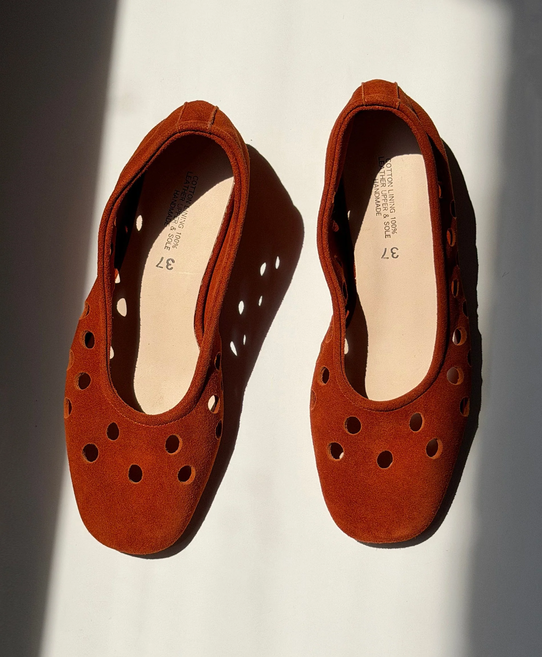 Perforated Suede Flats - Image 5