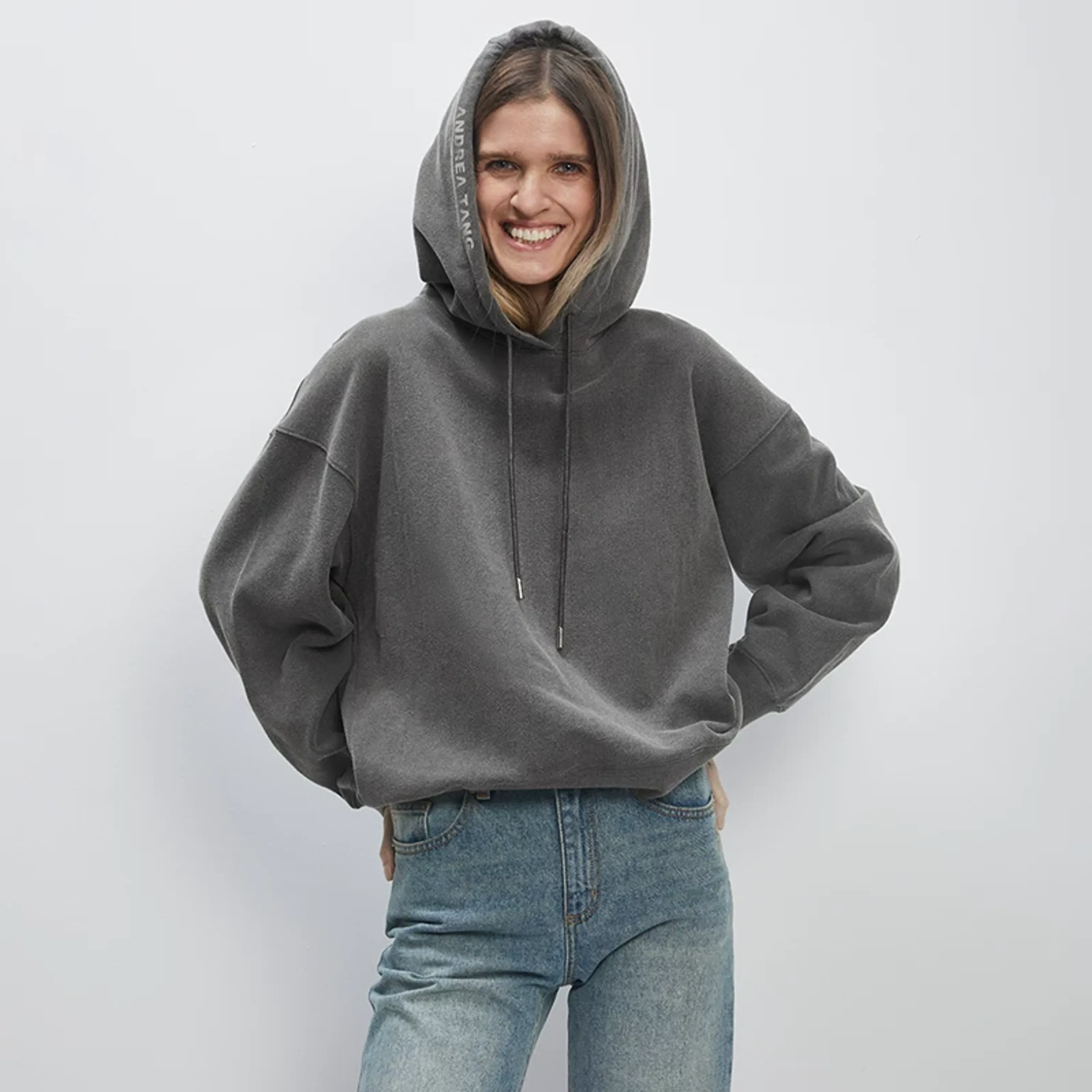 Phyllis Distressed Cotton Hoodie - Image 6