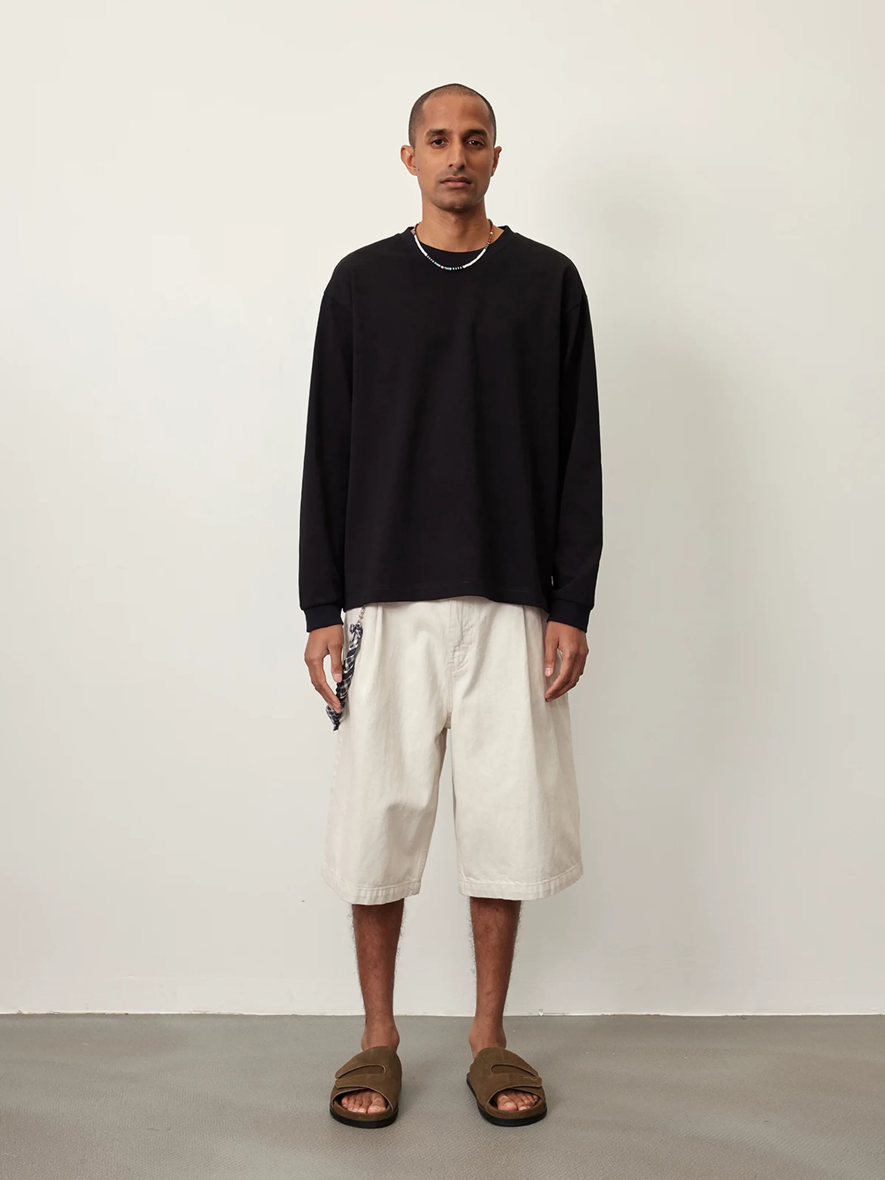 Pima Cotton Blend Long-Sleeve Tee - Image 4