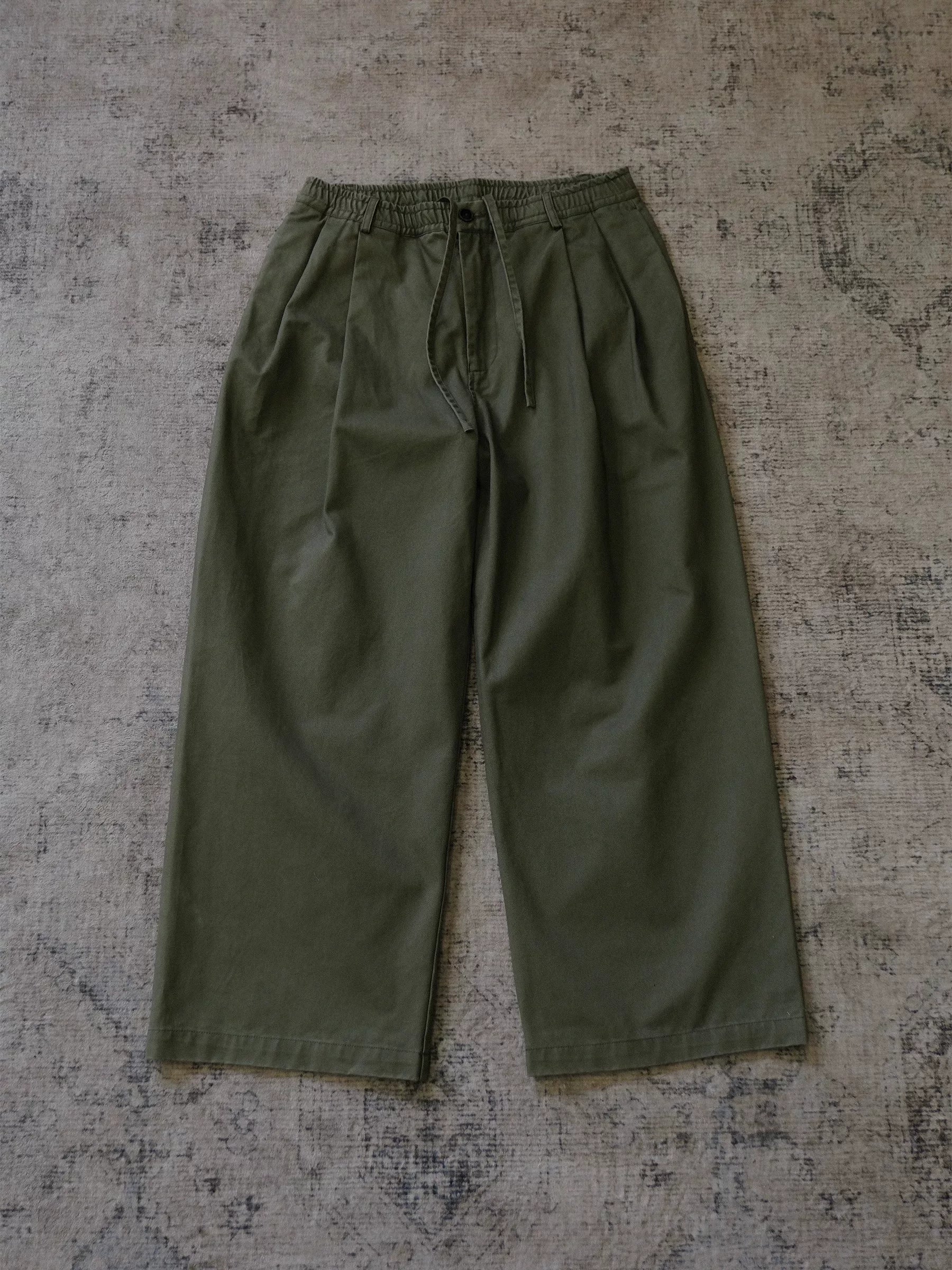 Pima Cotton Wide-Leg Pleated Trousers - Image 7