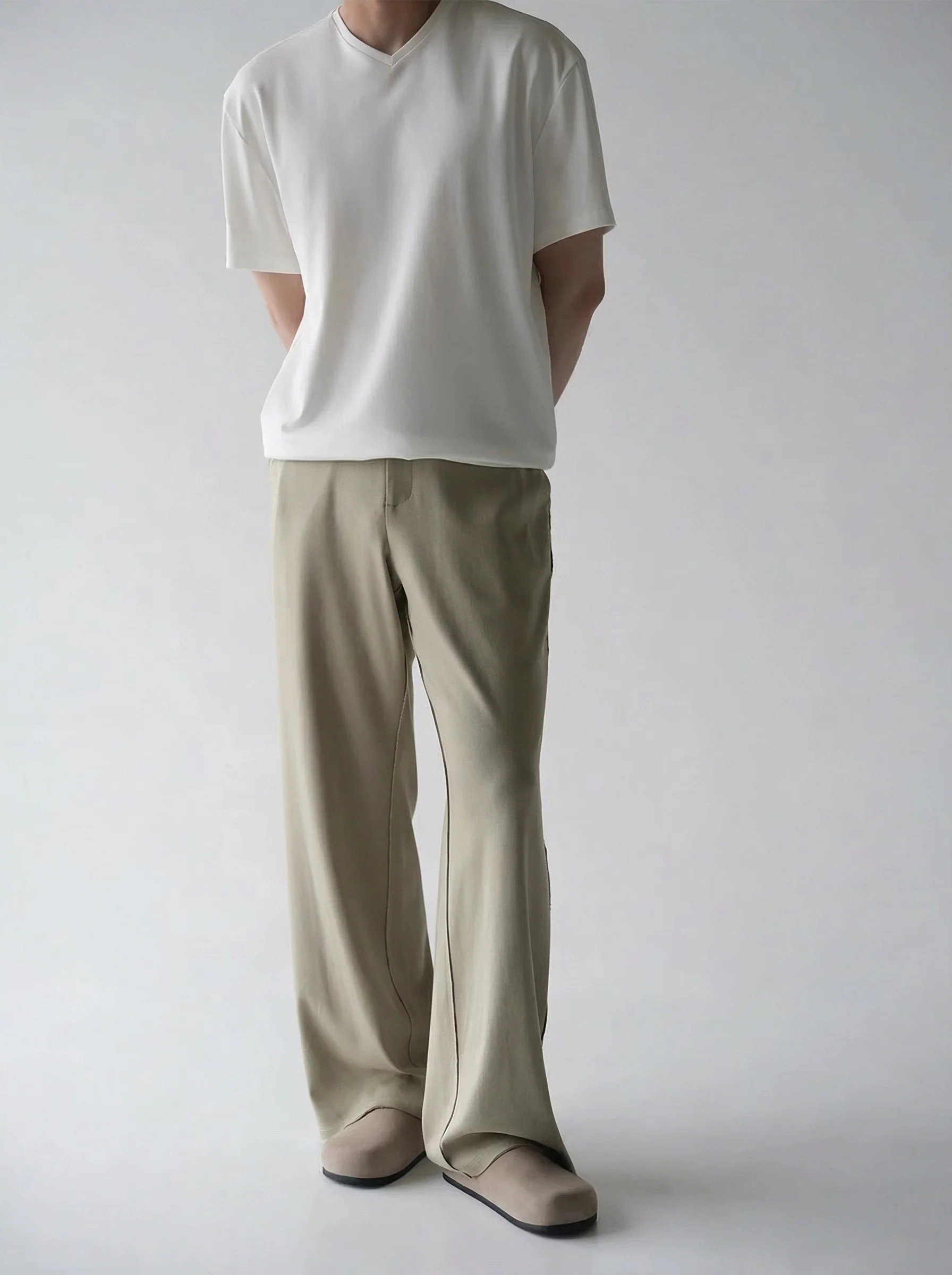 Pima Knit Wide-Leg Trousers - Image 2