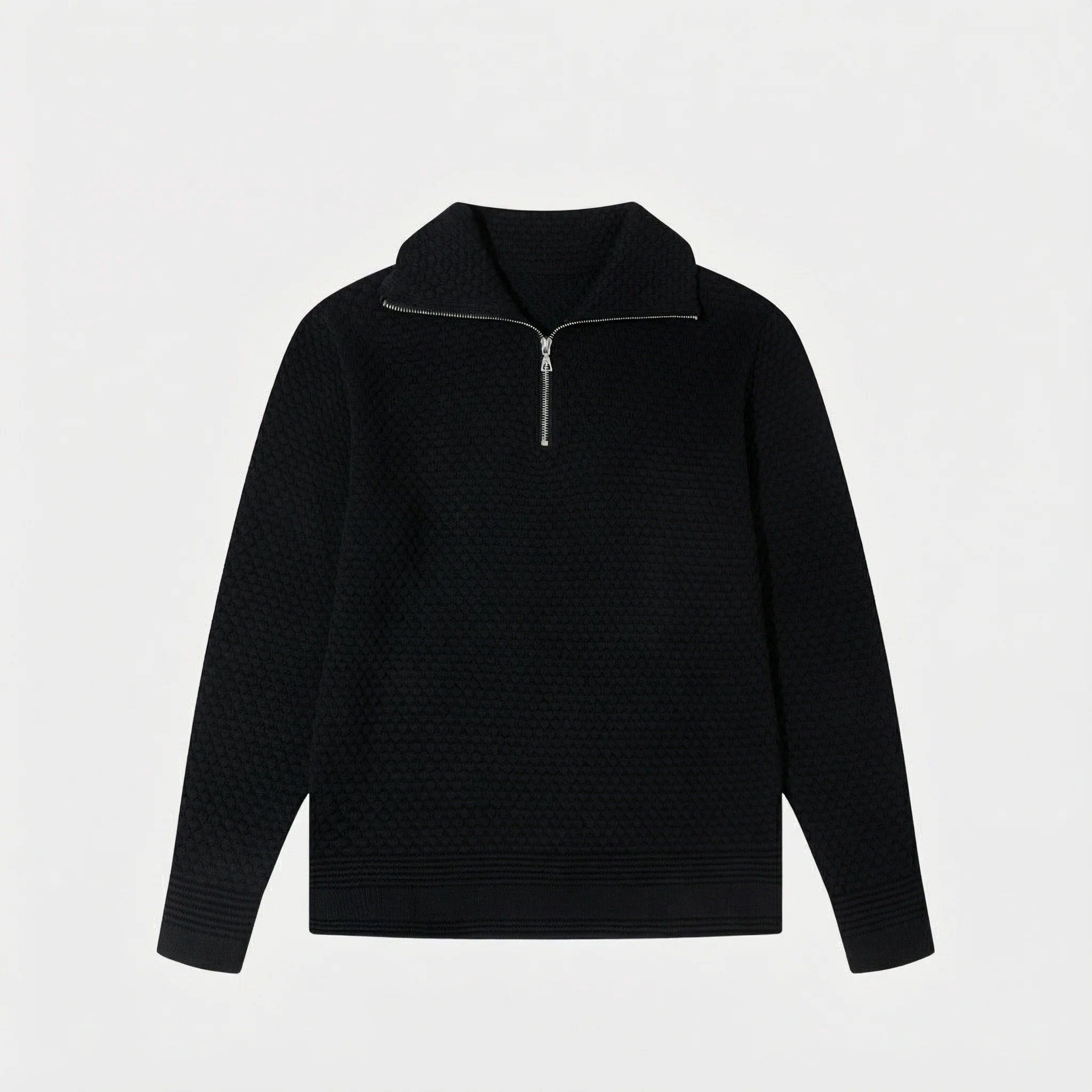 Pineapple Knit Quarter-Zip Pullover - Image 7
