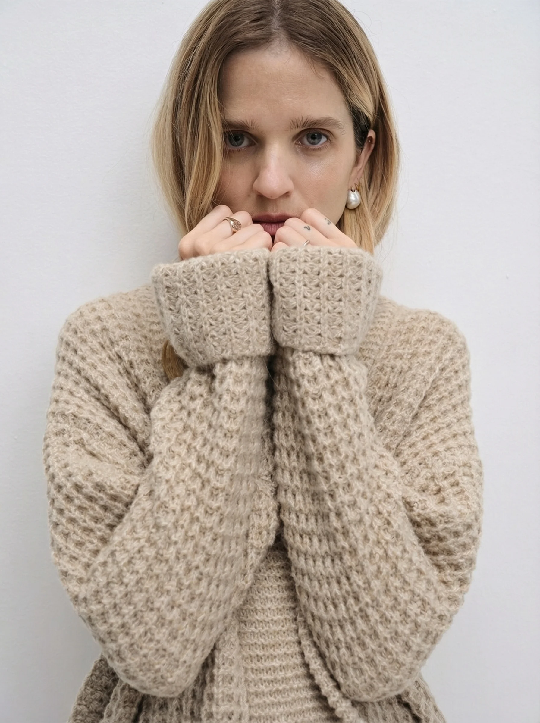 Pineapple Stitch Open-Front Cardigan - Image 3