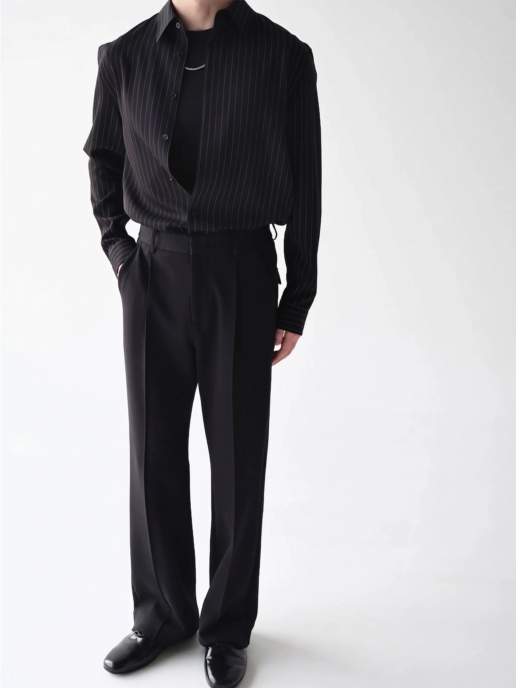 Pinstripe Button Shirt - Image 2