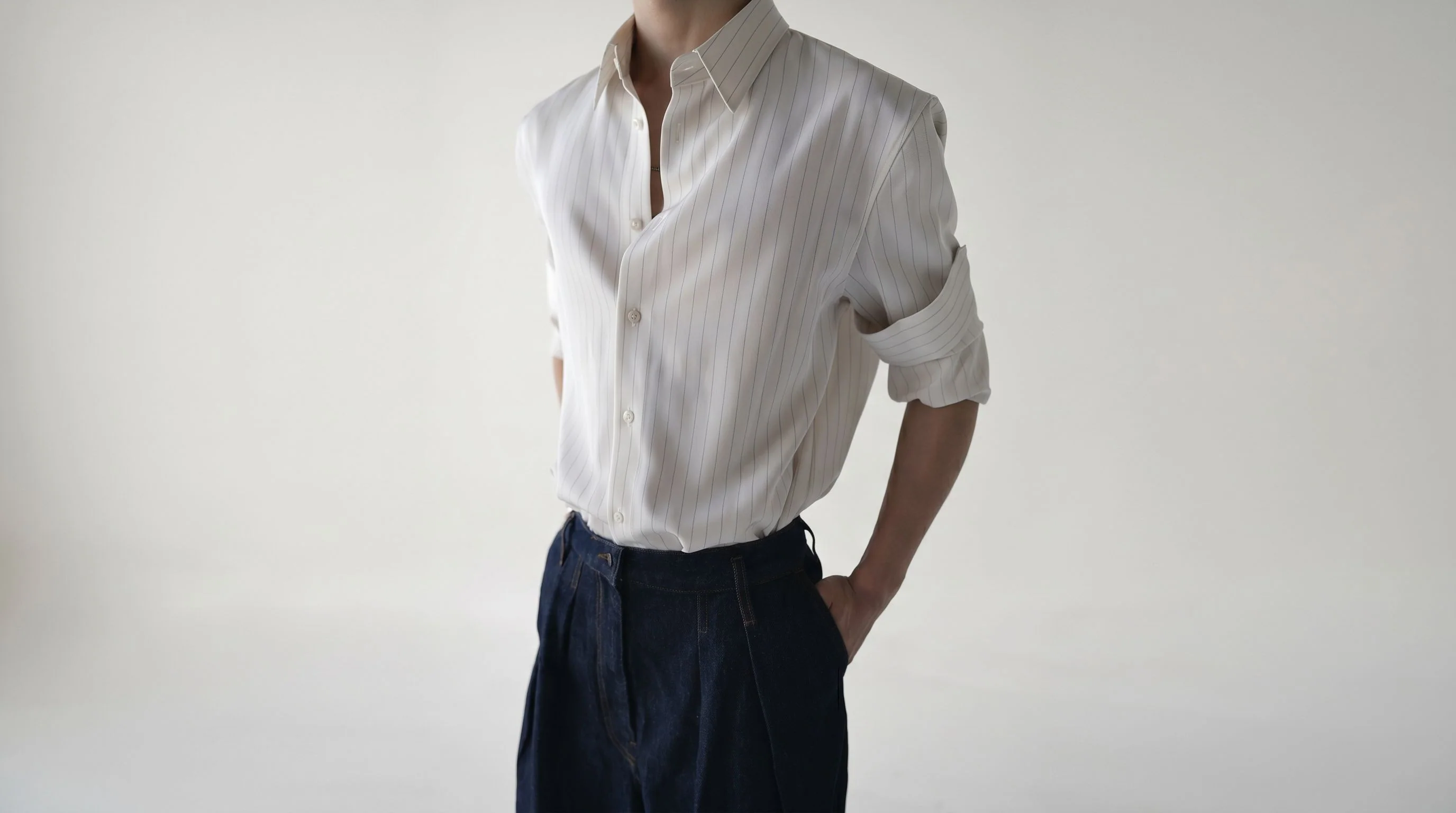 Pinstripe Button Shirt - Image 5