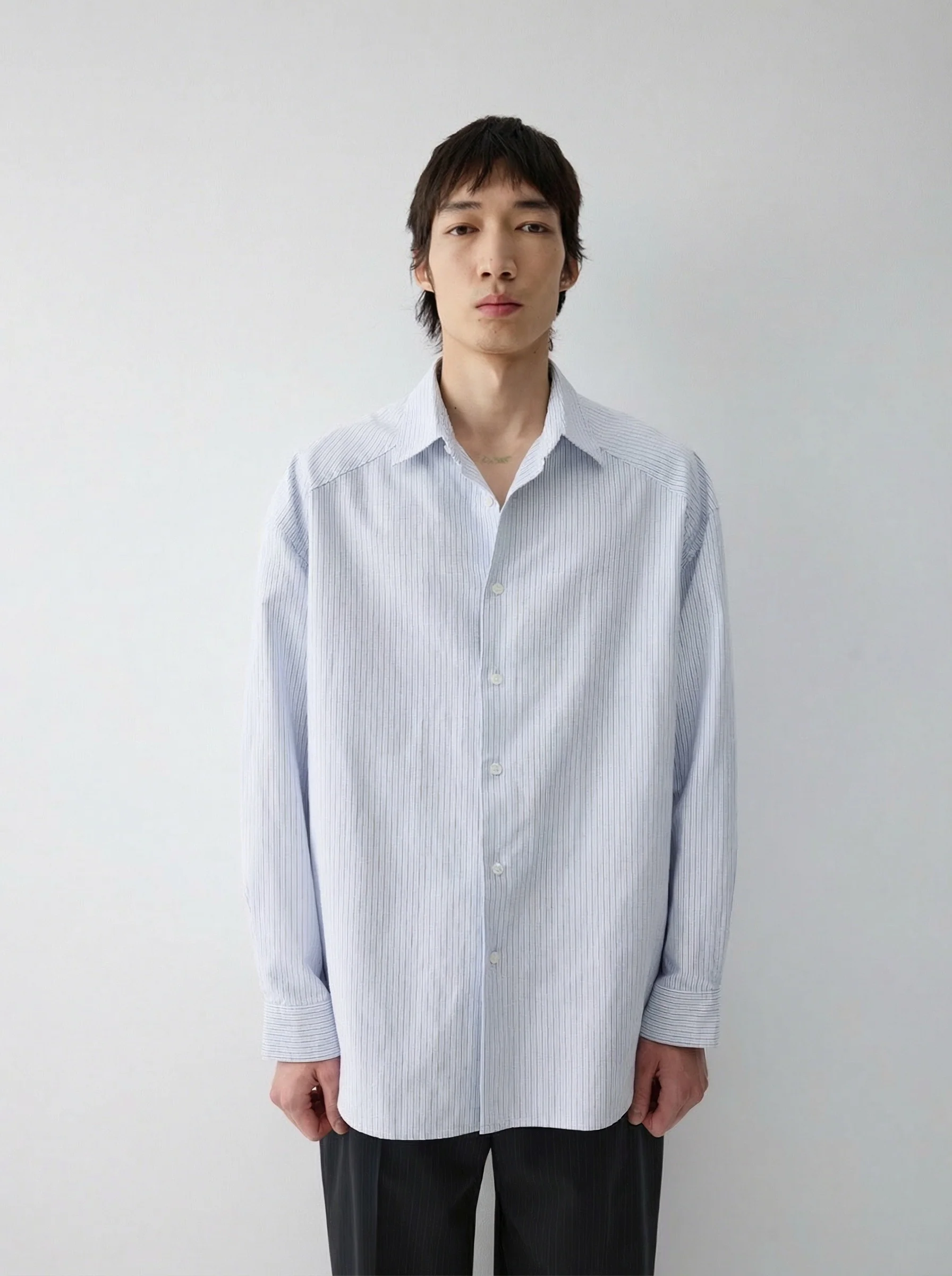 Pinstripe Cotton Shirt