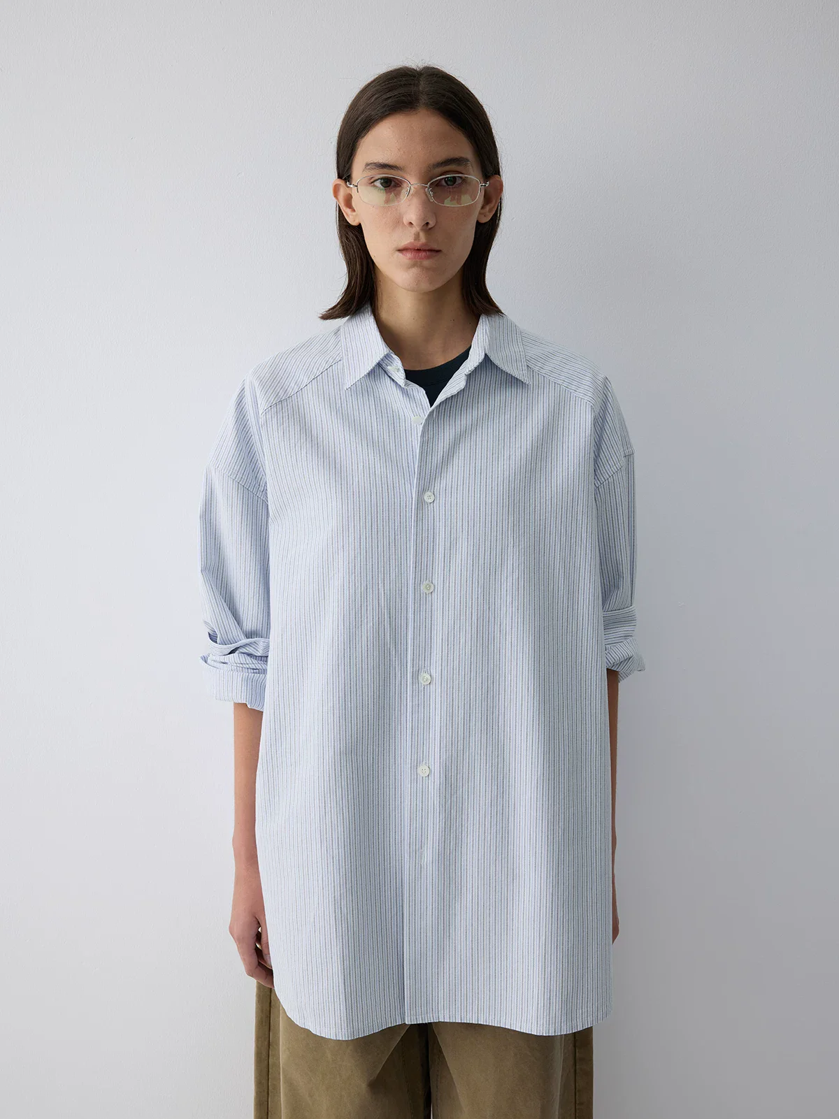 Pinstripe Cotton Shirt - Image 2