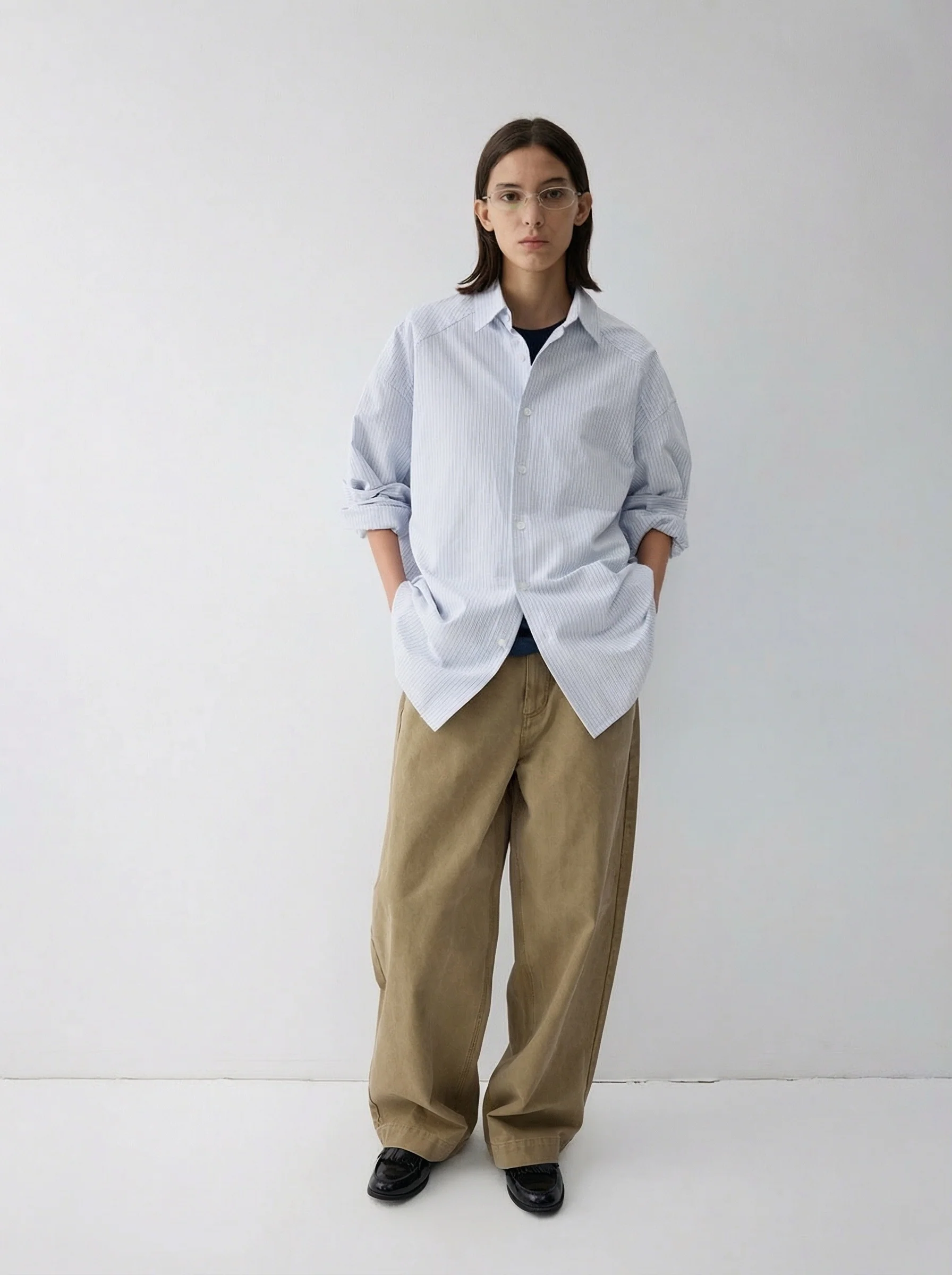 Pinstripe Cotton Shirt - Image 5