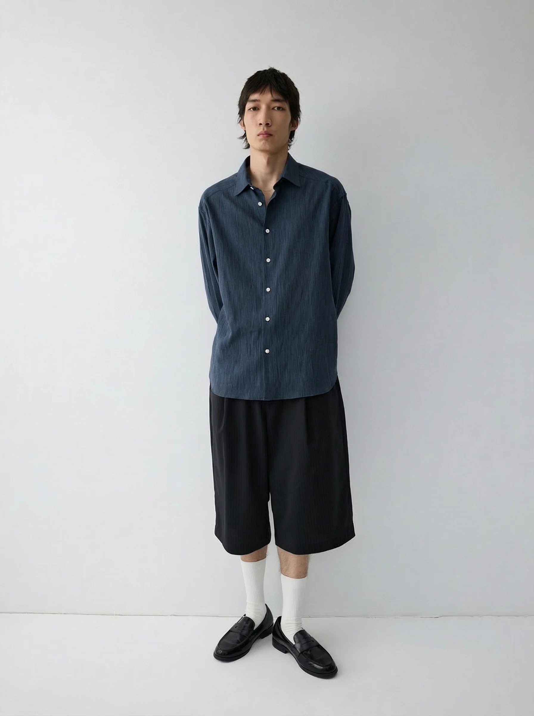 Pinstripe Culotte Shorts - Image 2