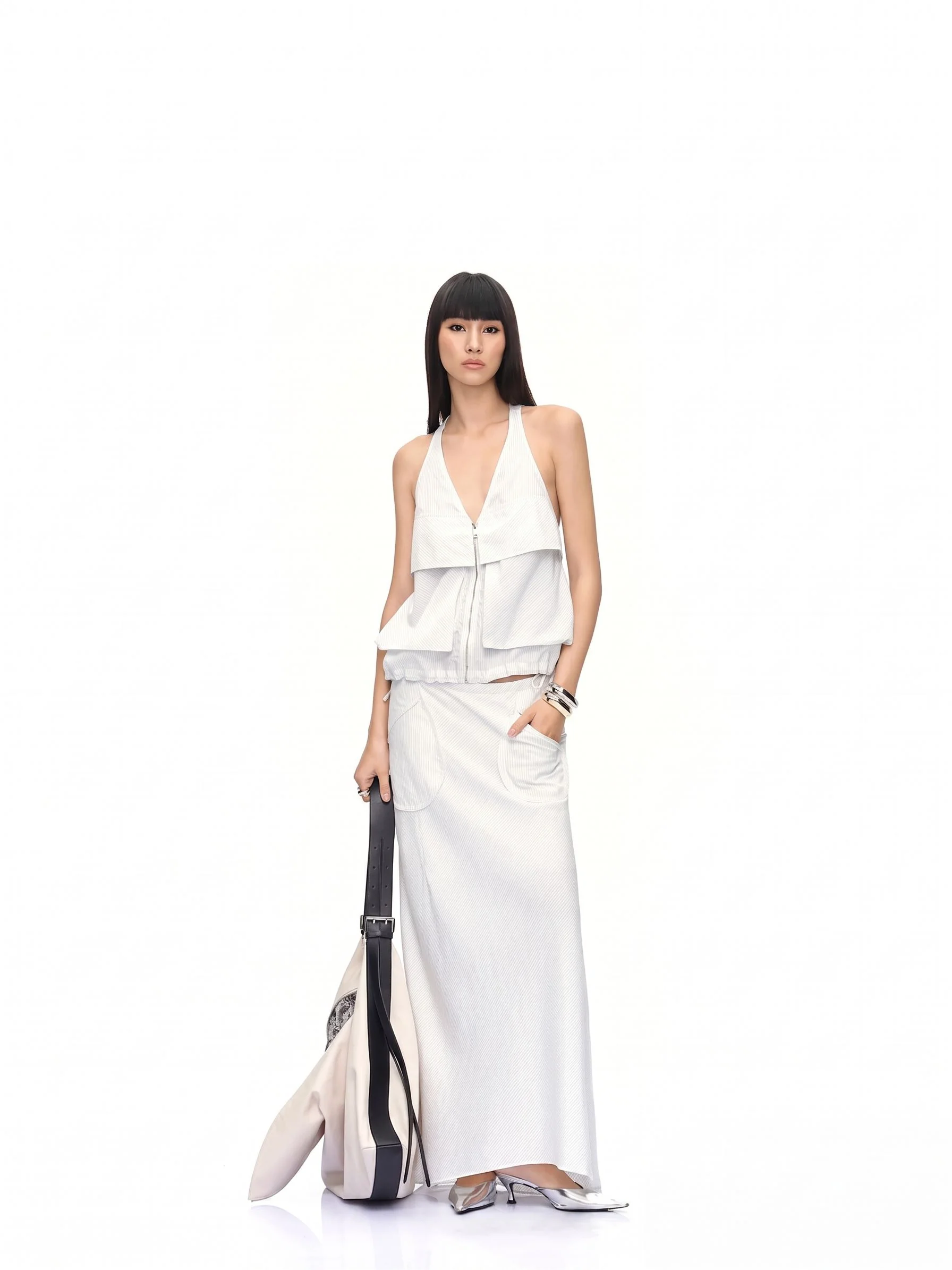 Pinstripe Halter Set - Image 7