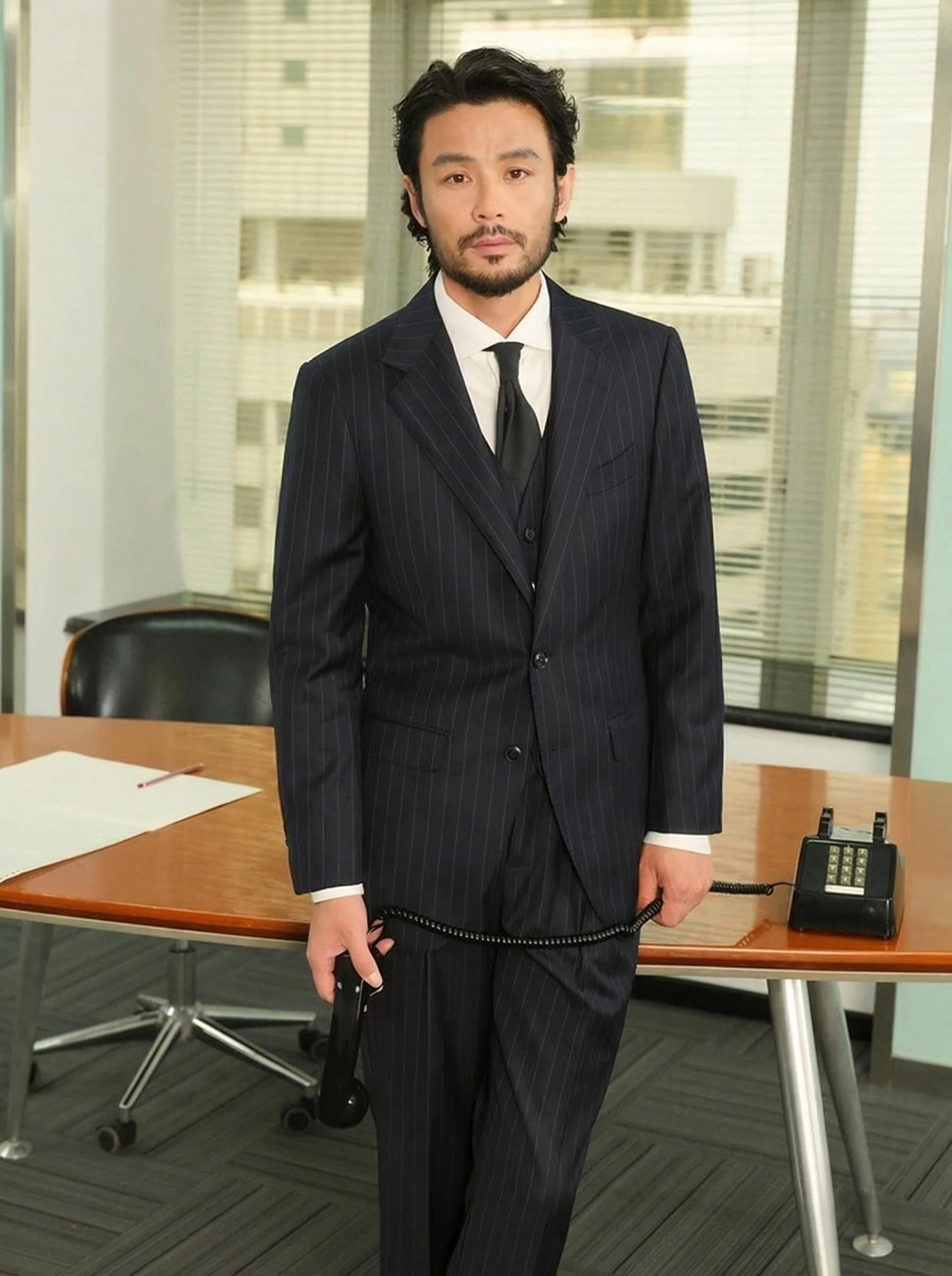 Pinstripe Wool Suit - Image 3