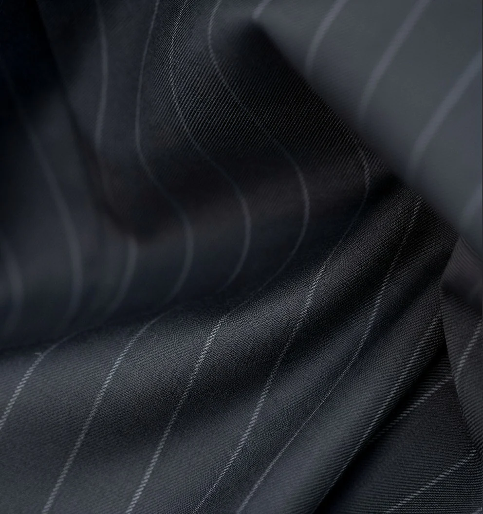 Pinstripe Wool Suit - Image 6