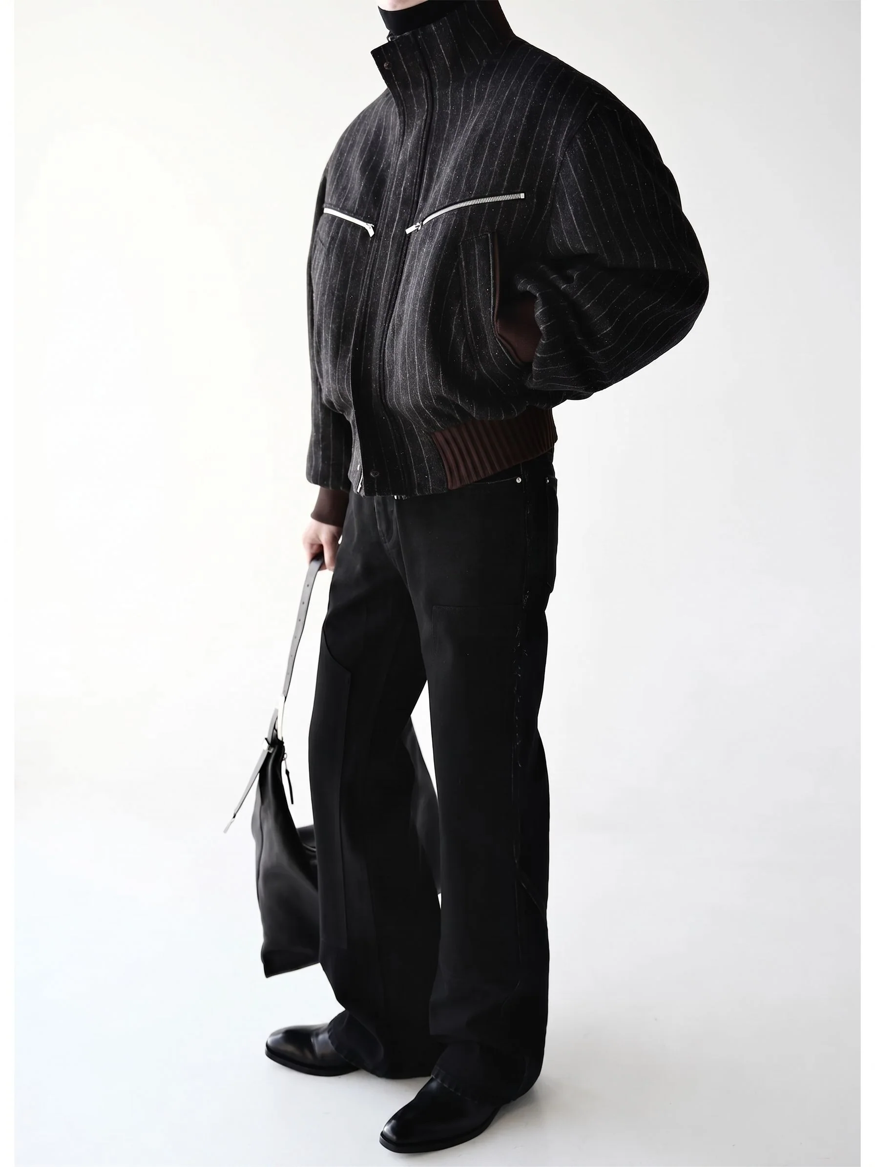 Pinstripe Zip Bomber - Image 2