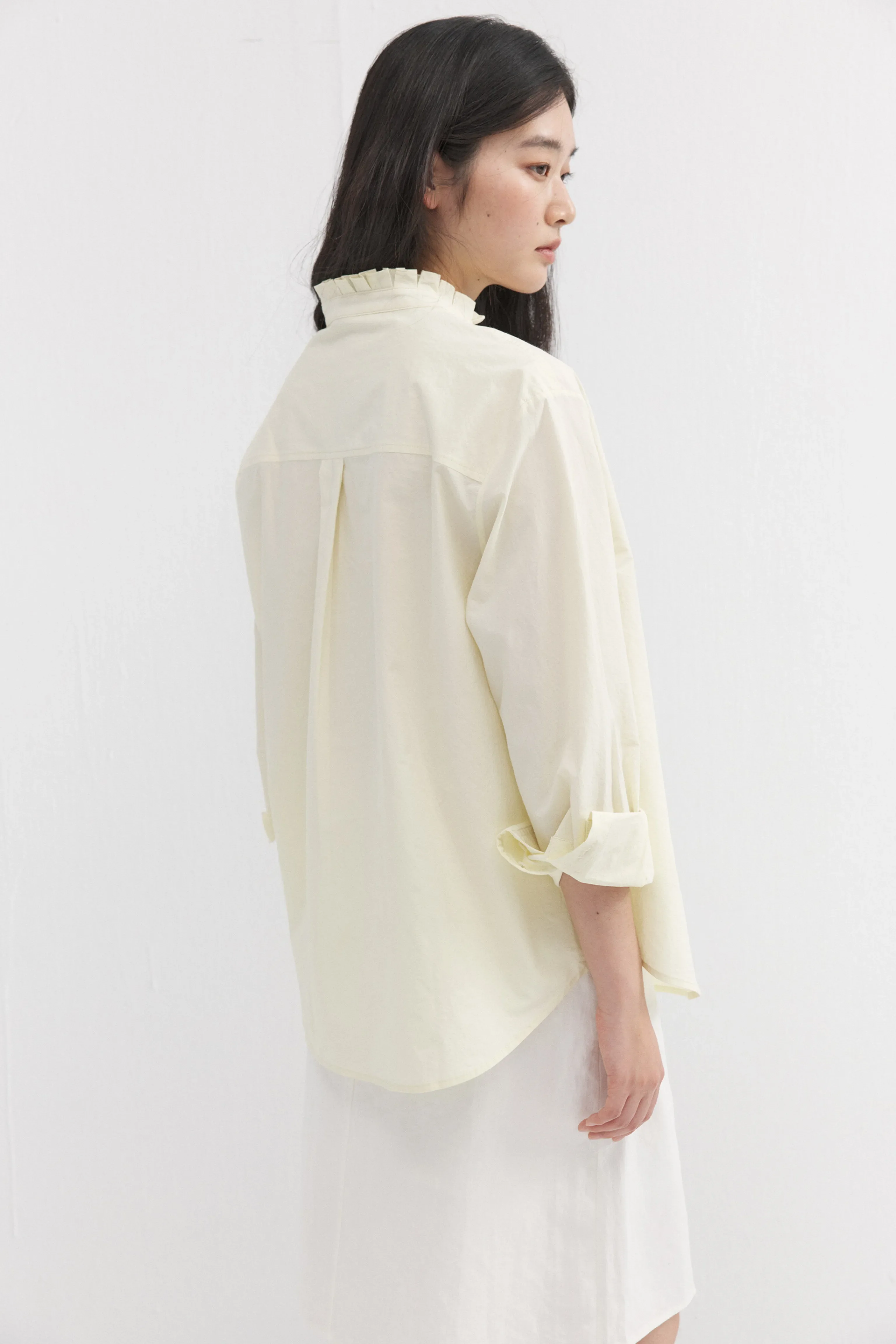 Pintuck Bib Blouse - Image 5