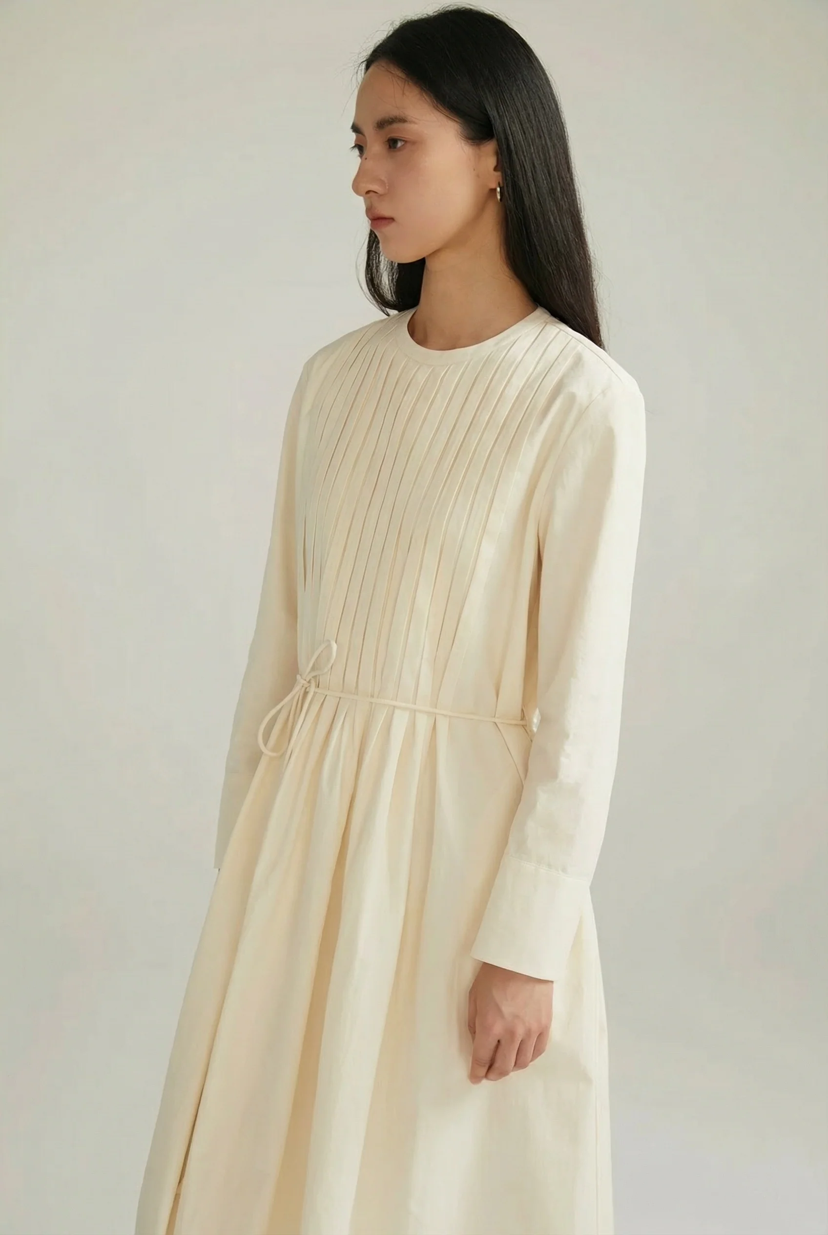 Pintuck Midi Dress - Image 2