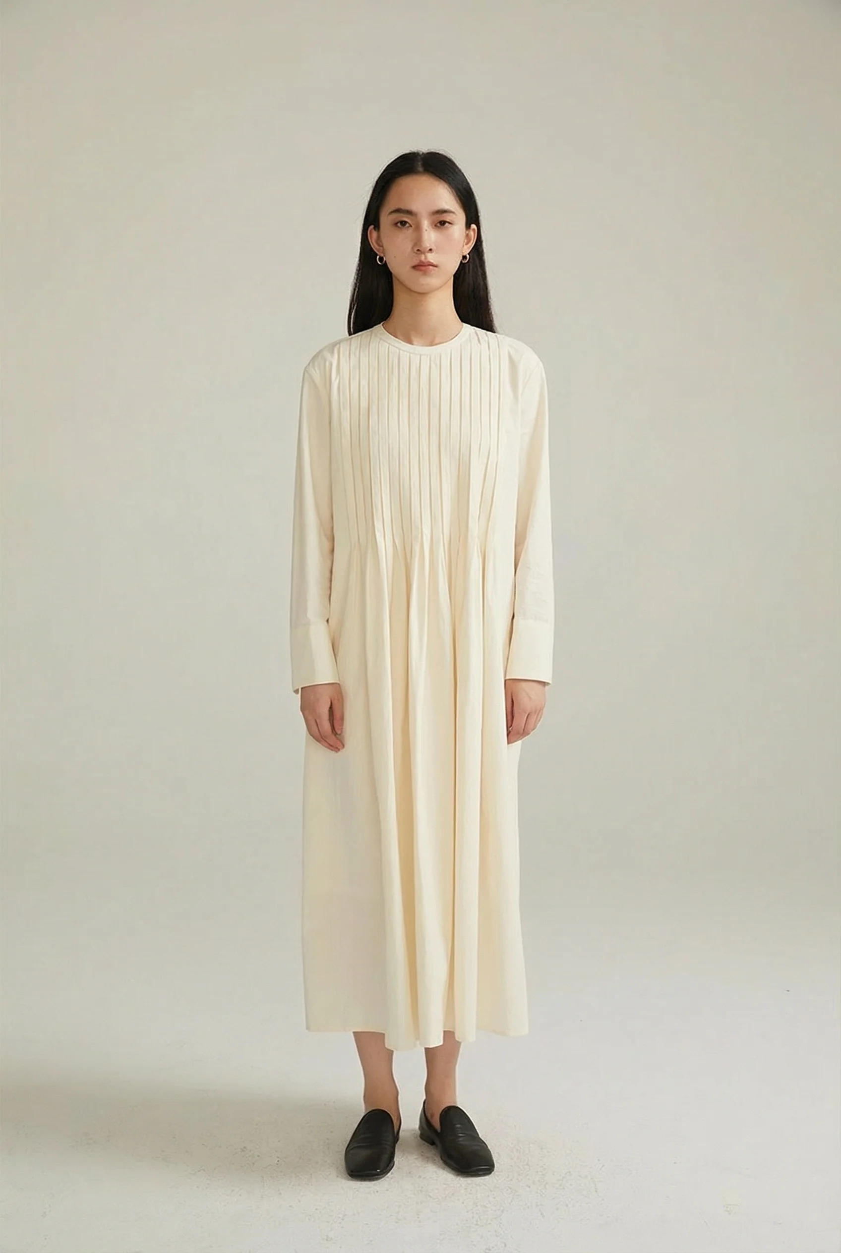 Pintuck Midi Dress - Image 5