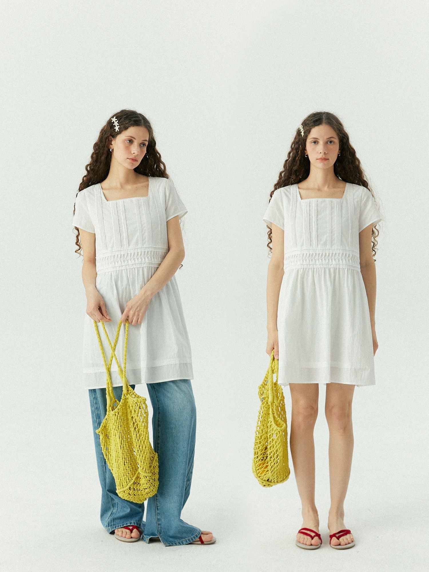 Pintuck Mini Dress - Image 2