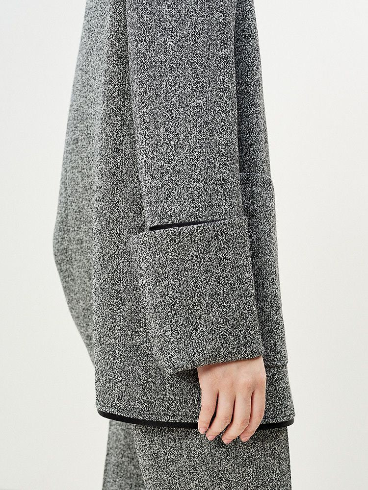 Piped Collarless Jacket - Image 4
