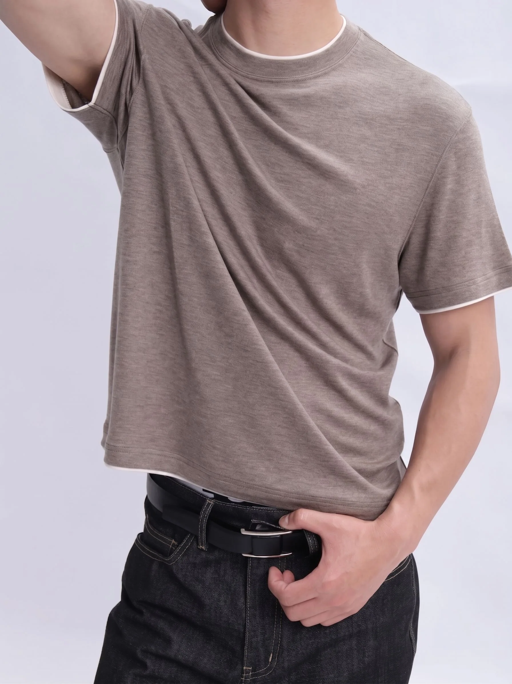 Piped Crewneck Tee - Image 4