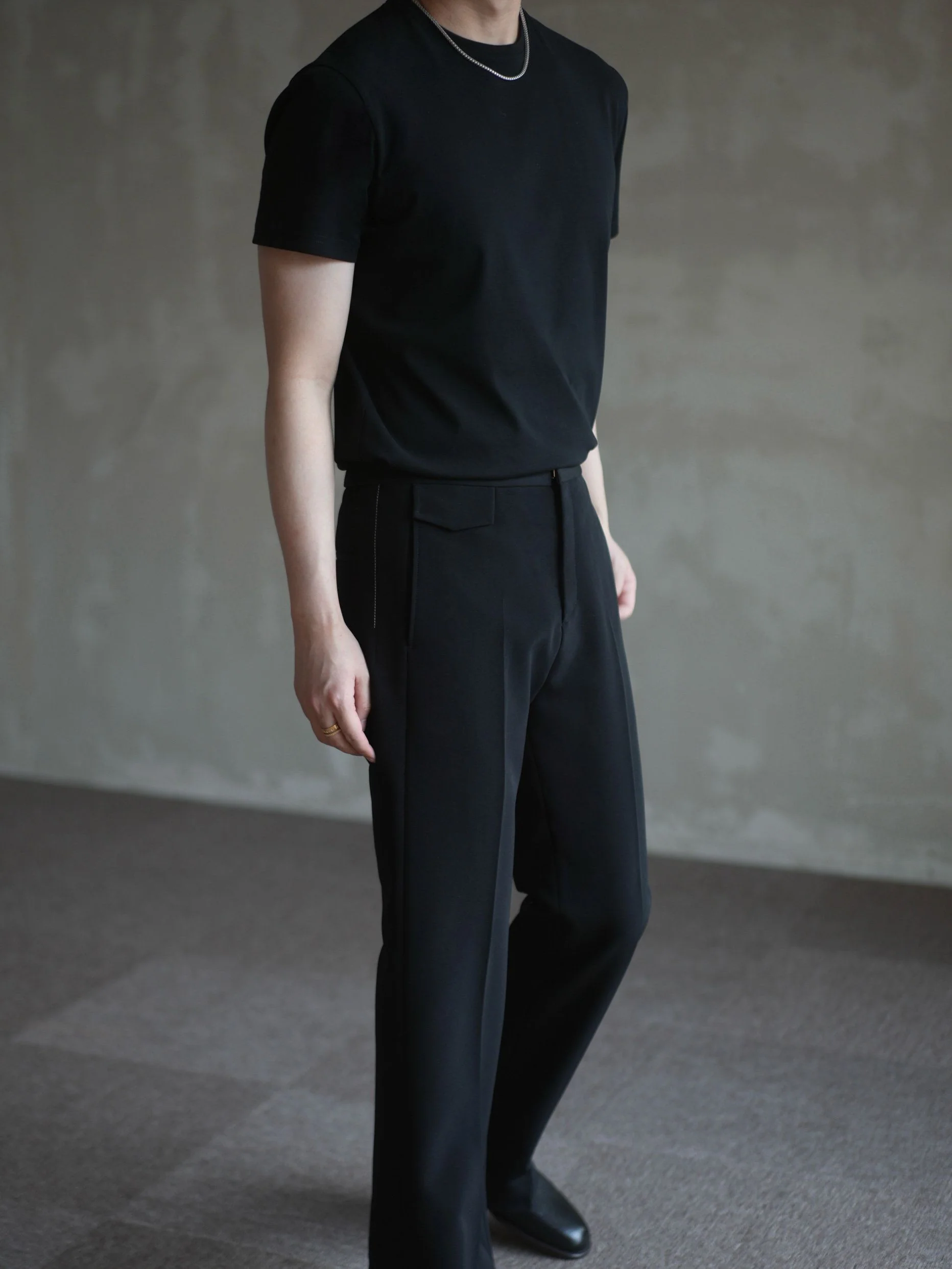 Piped Straight Trousers - Image 2