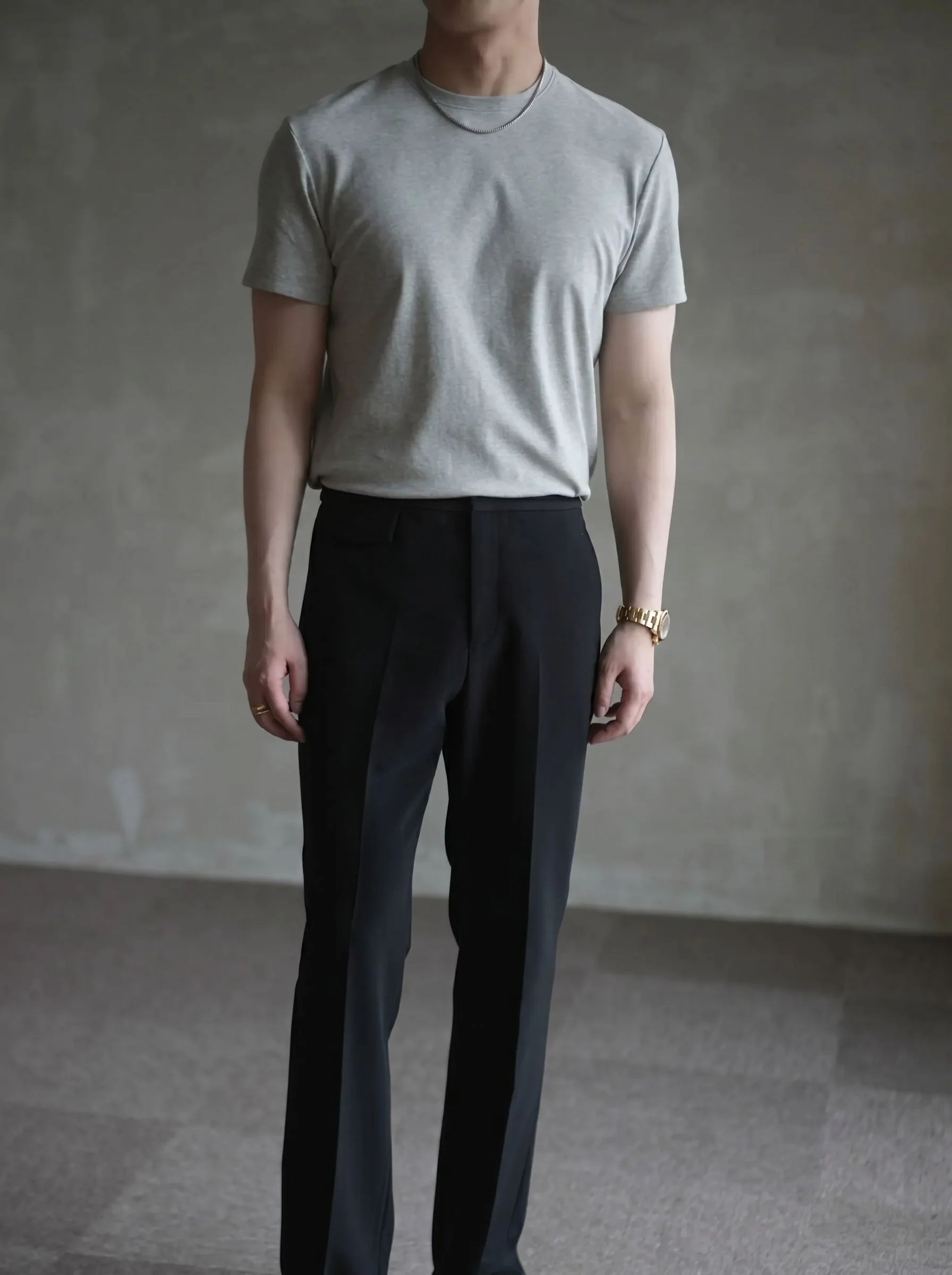 Piped Straight Trousers - Image 3