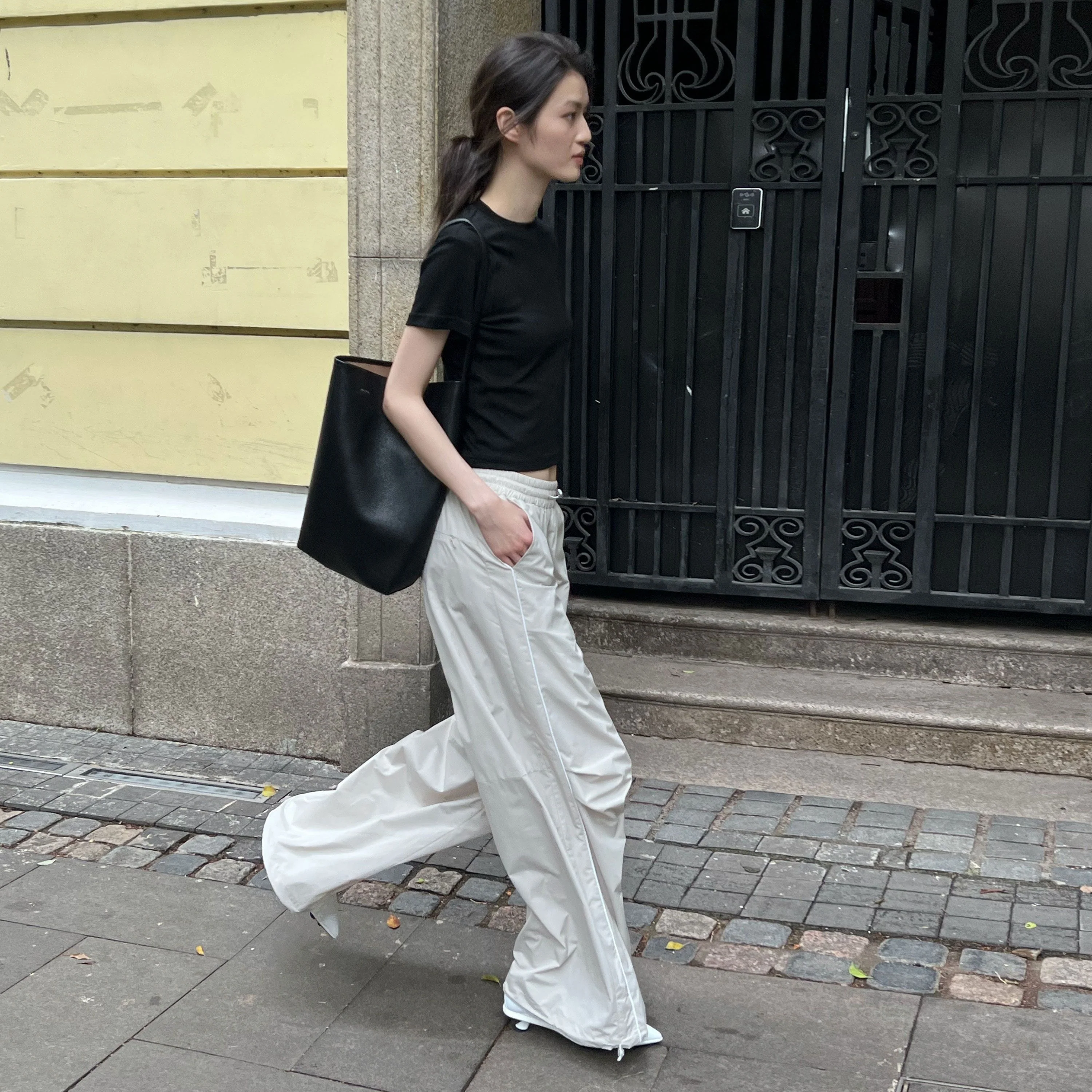 Piped Wide-Leg Pants - Image 6