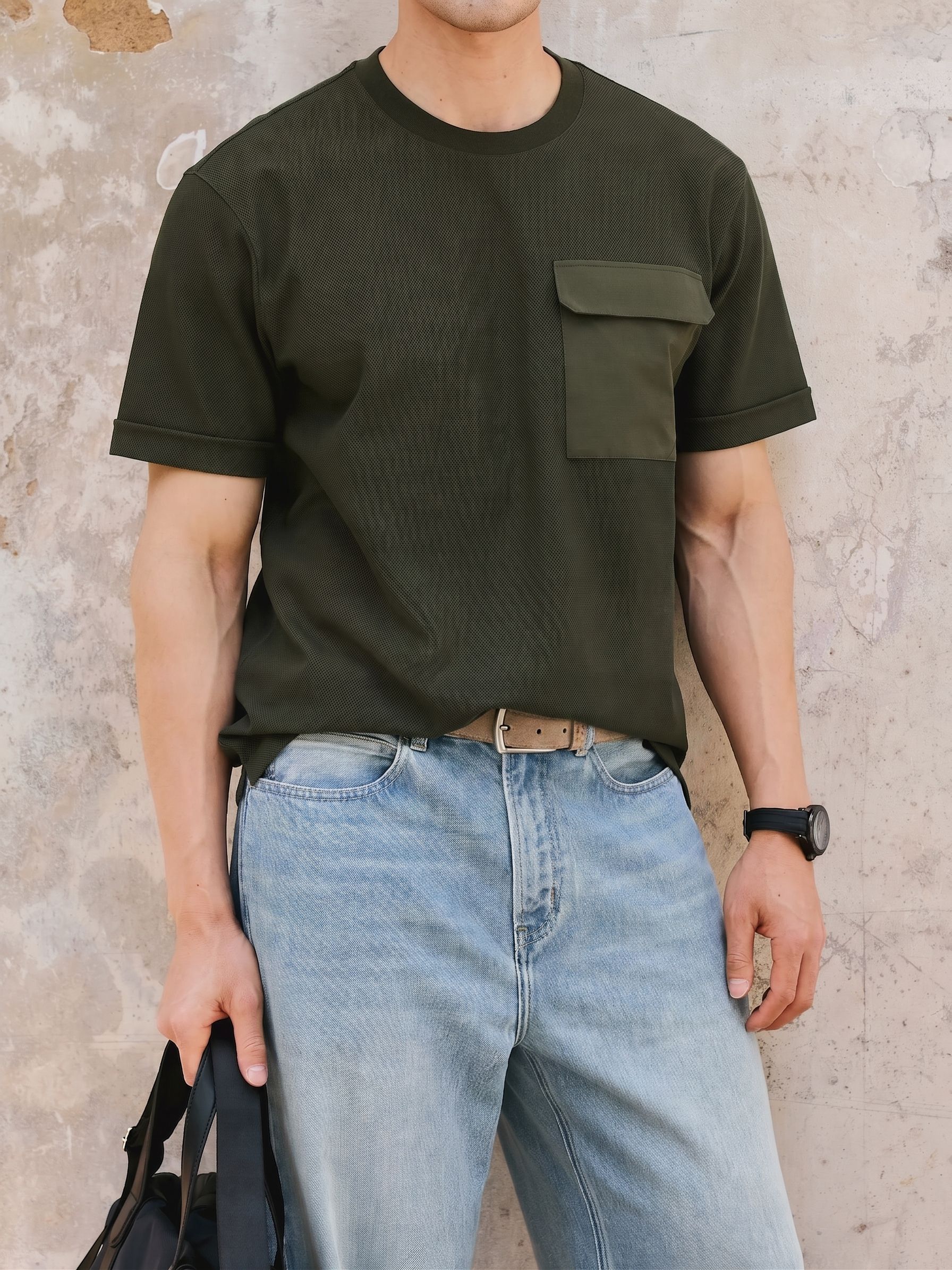 Piqué Pocket Tee - Image 3