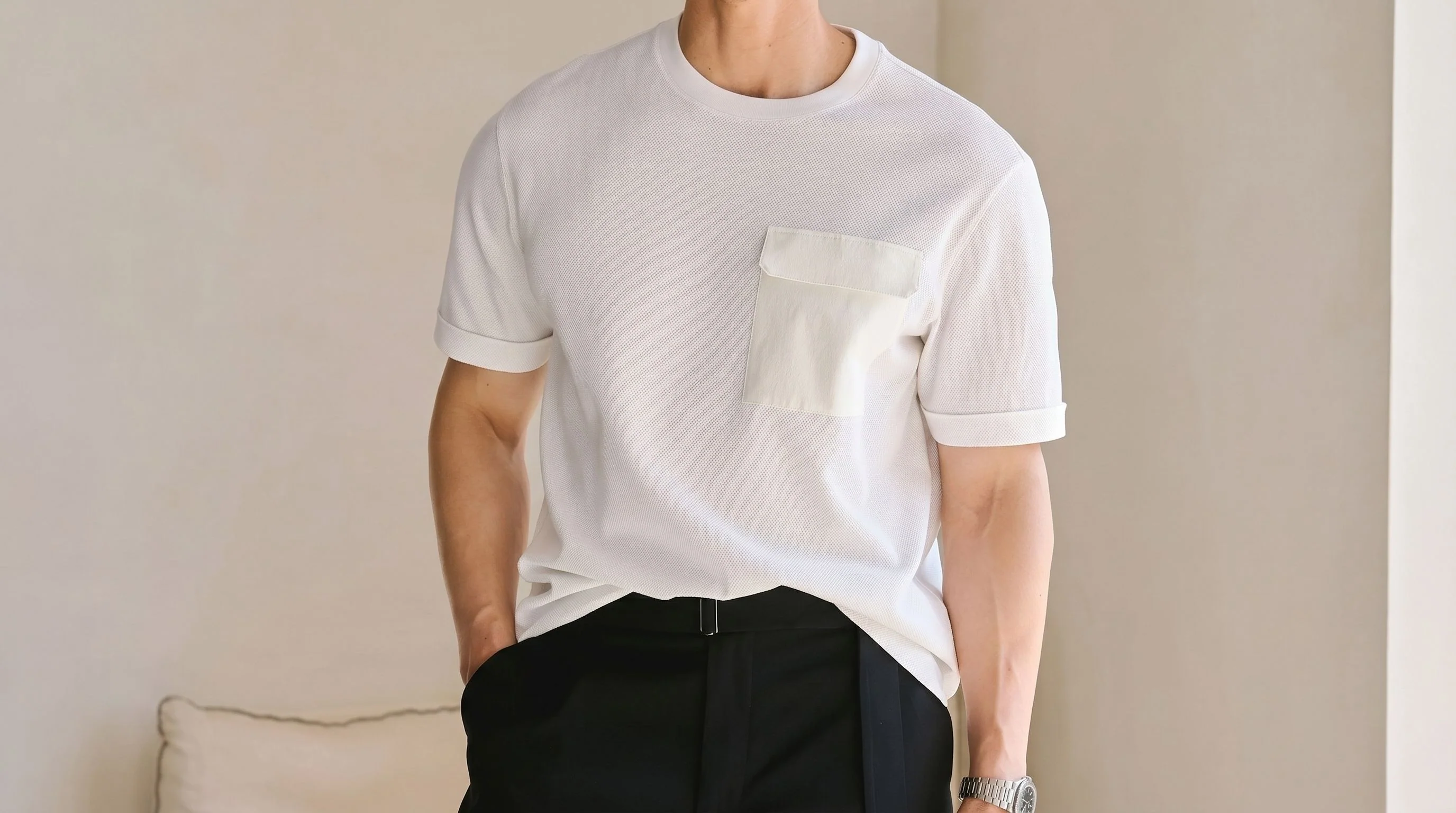 Piqué Pocket Tee - Image 6