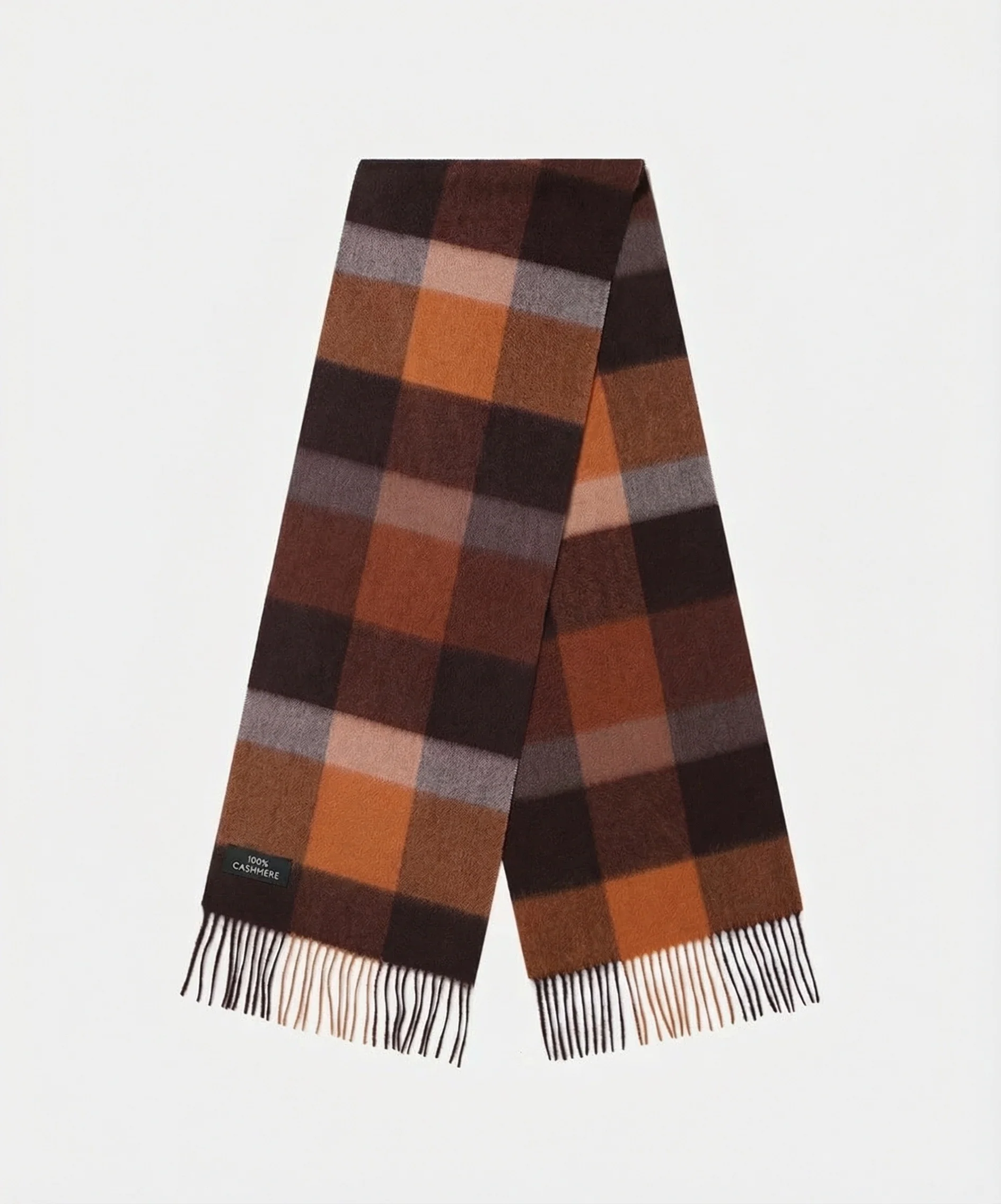 Plaid Cashmere Scarf - Image 6