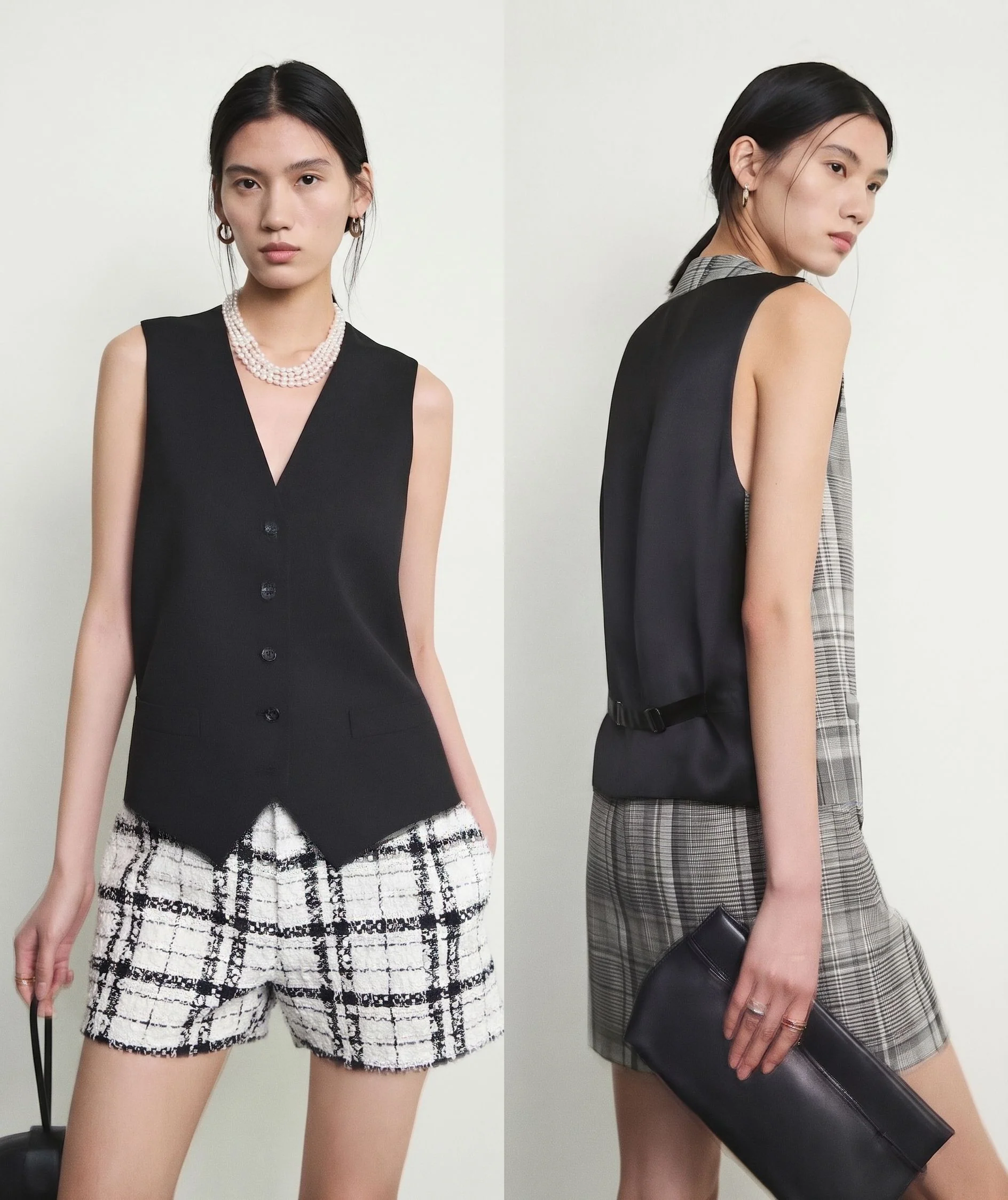 Plaid Contrast Vest - Image 3