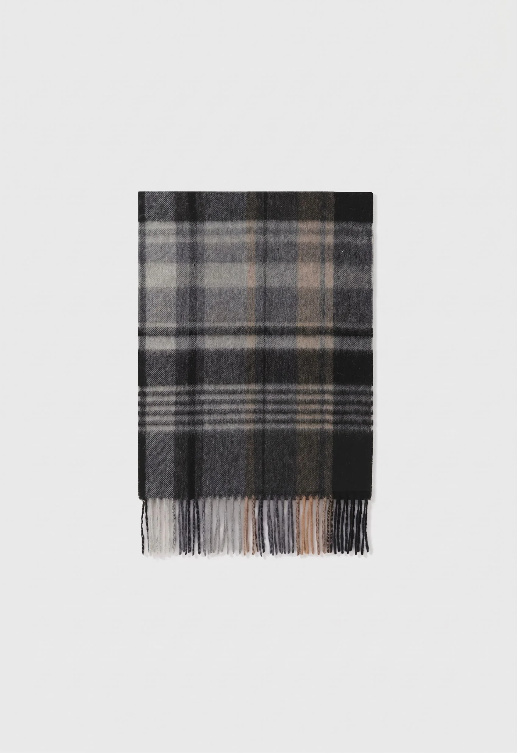 Plaid Fringe Scarf - Image 5