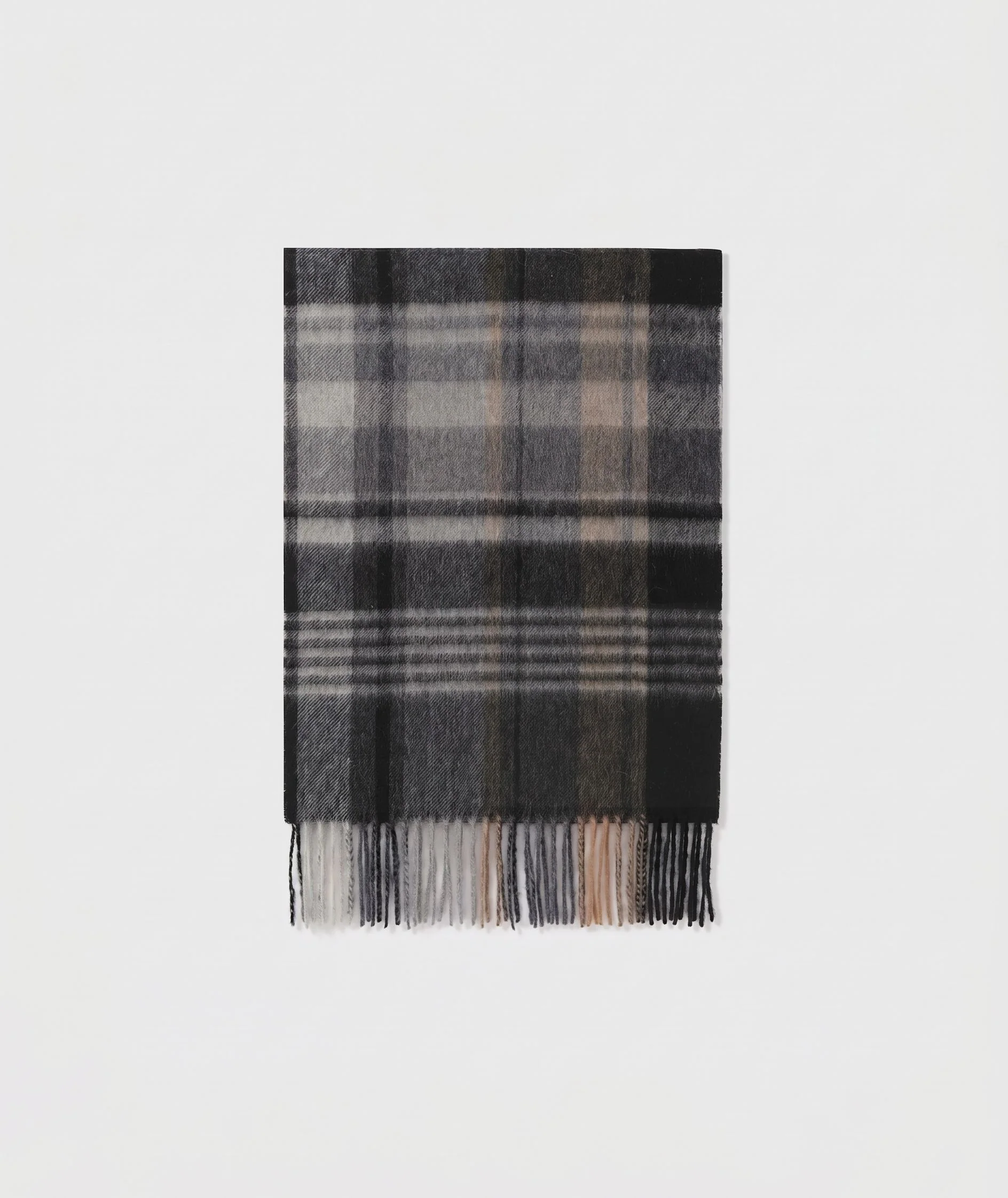 Plaid Fringe Scarf - Image 6