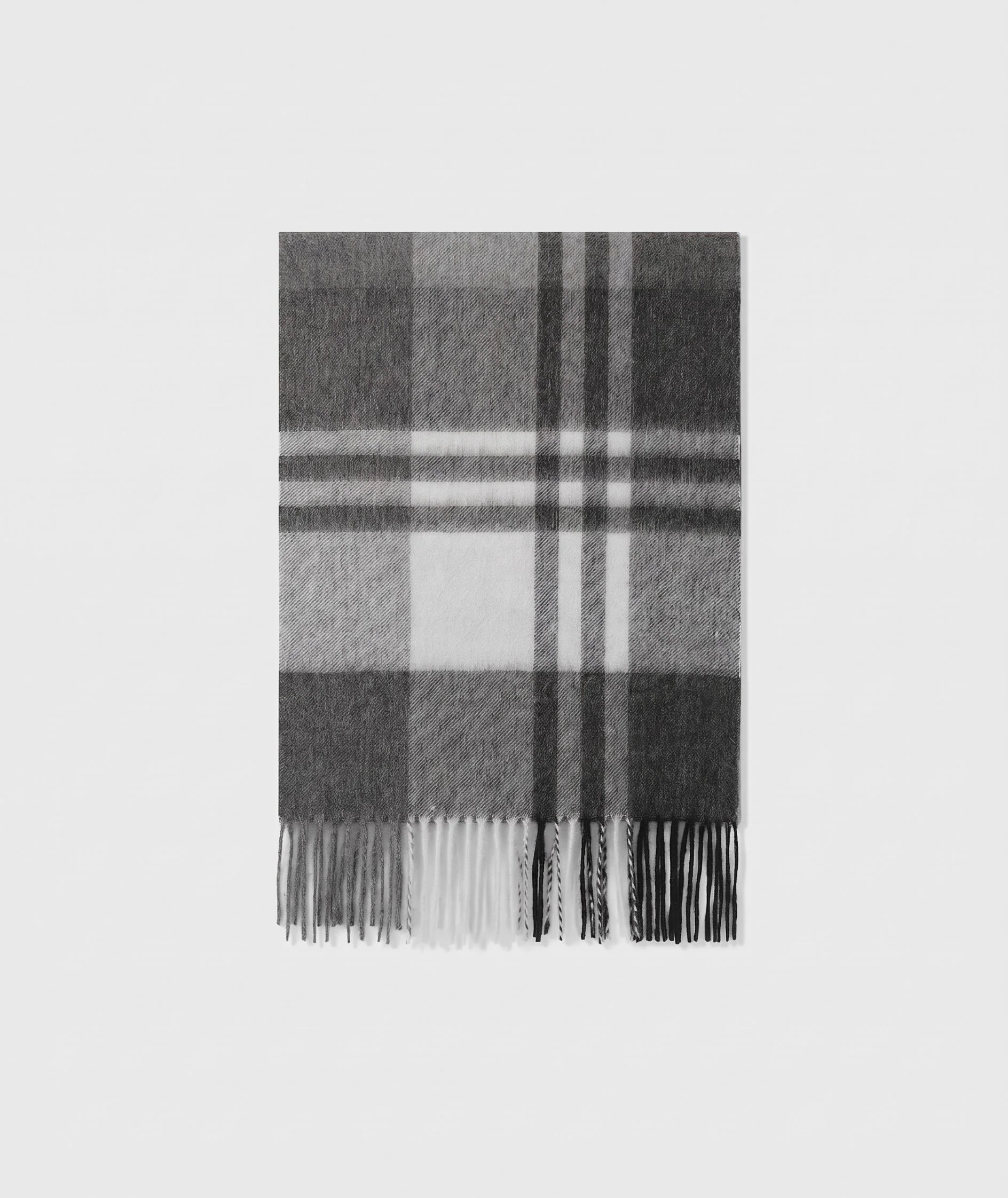 Plaid Fringe Scarf - Image 6