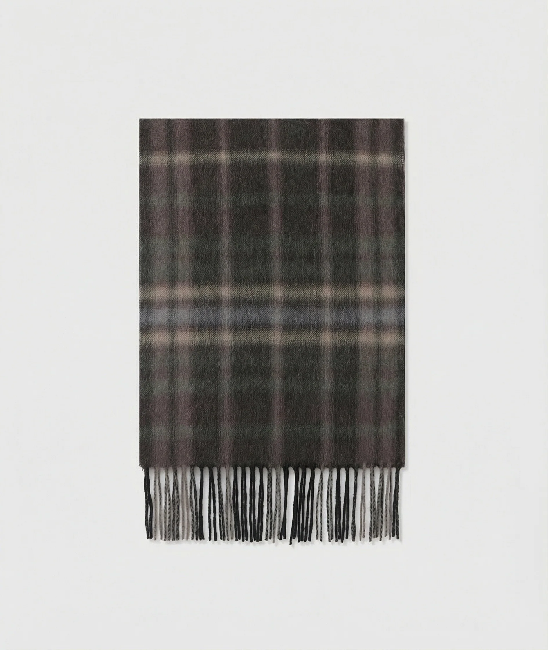 Plaid Fringe Scarf - Image 6