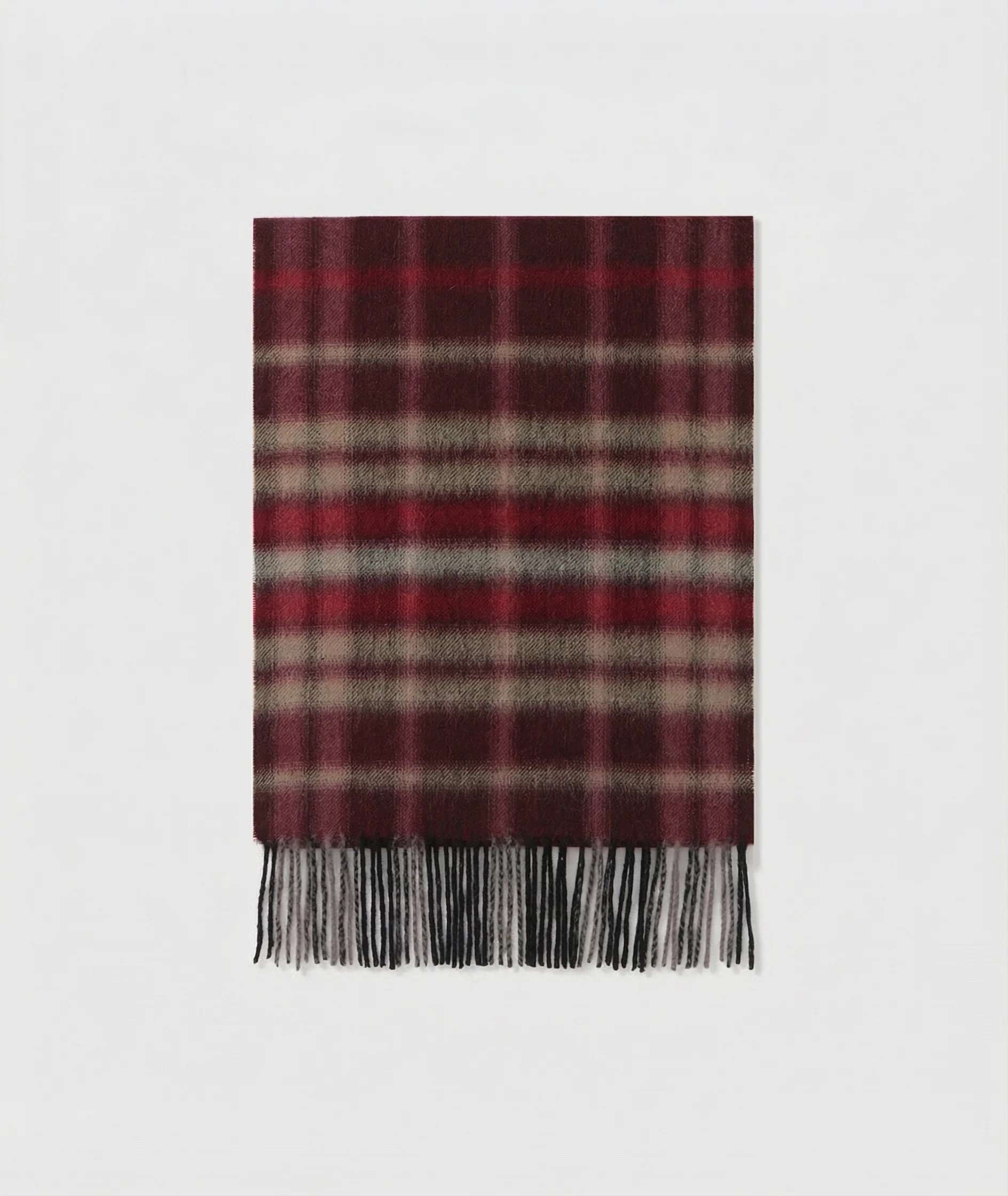 Plaid Fringe Scarf - Image 7
