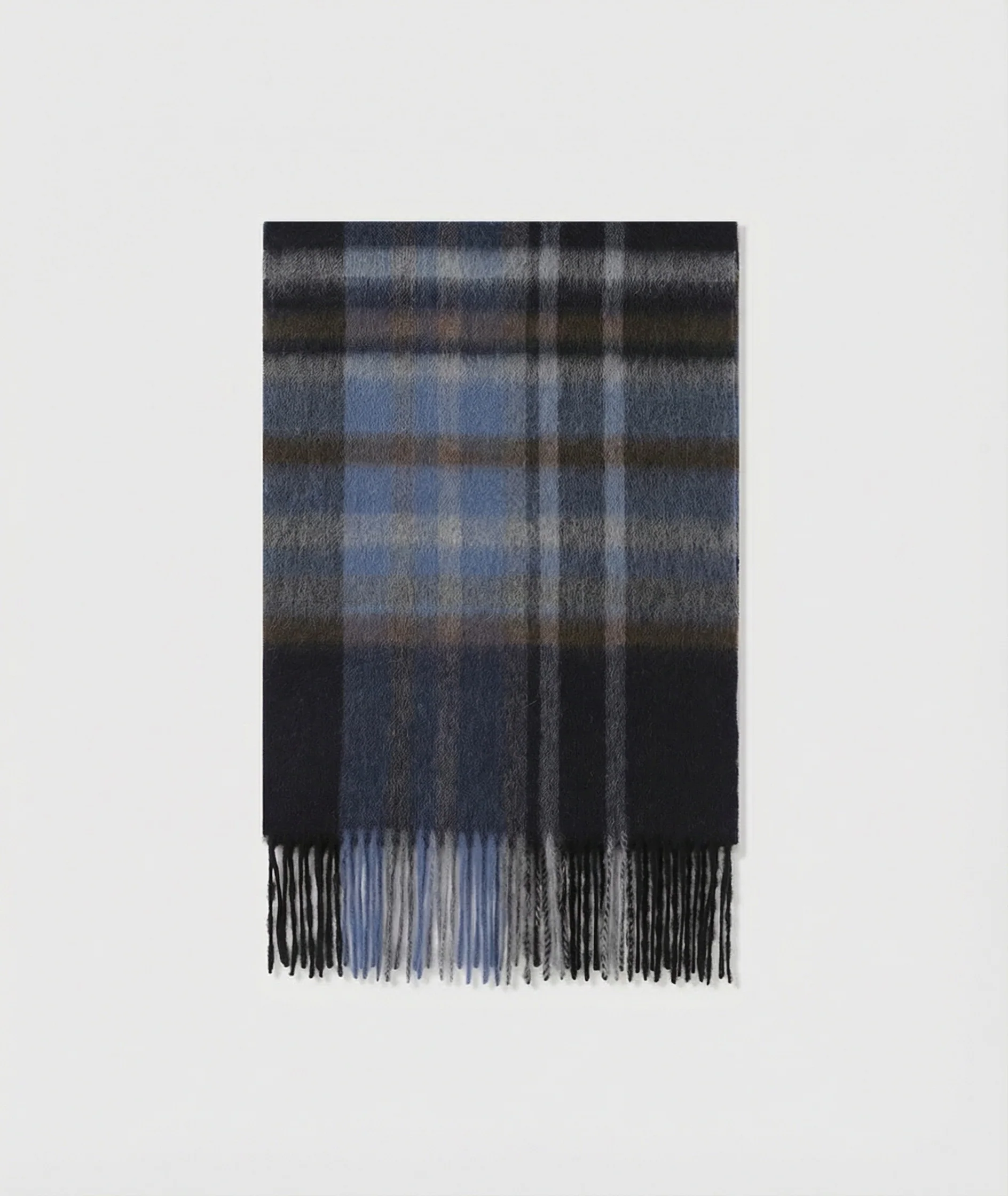 Plaid Fringe Scarf - Image 5
