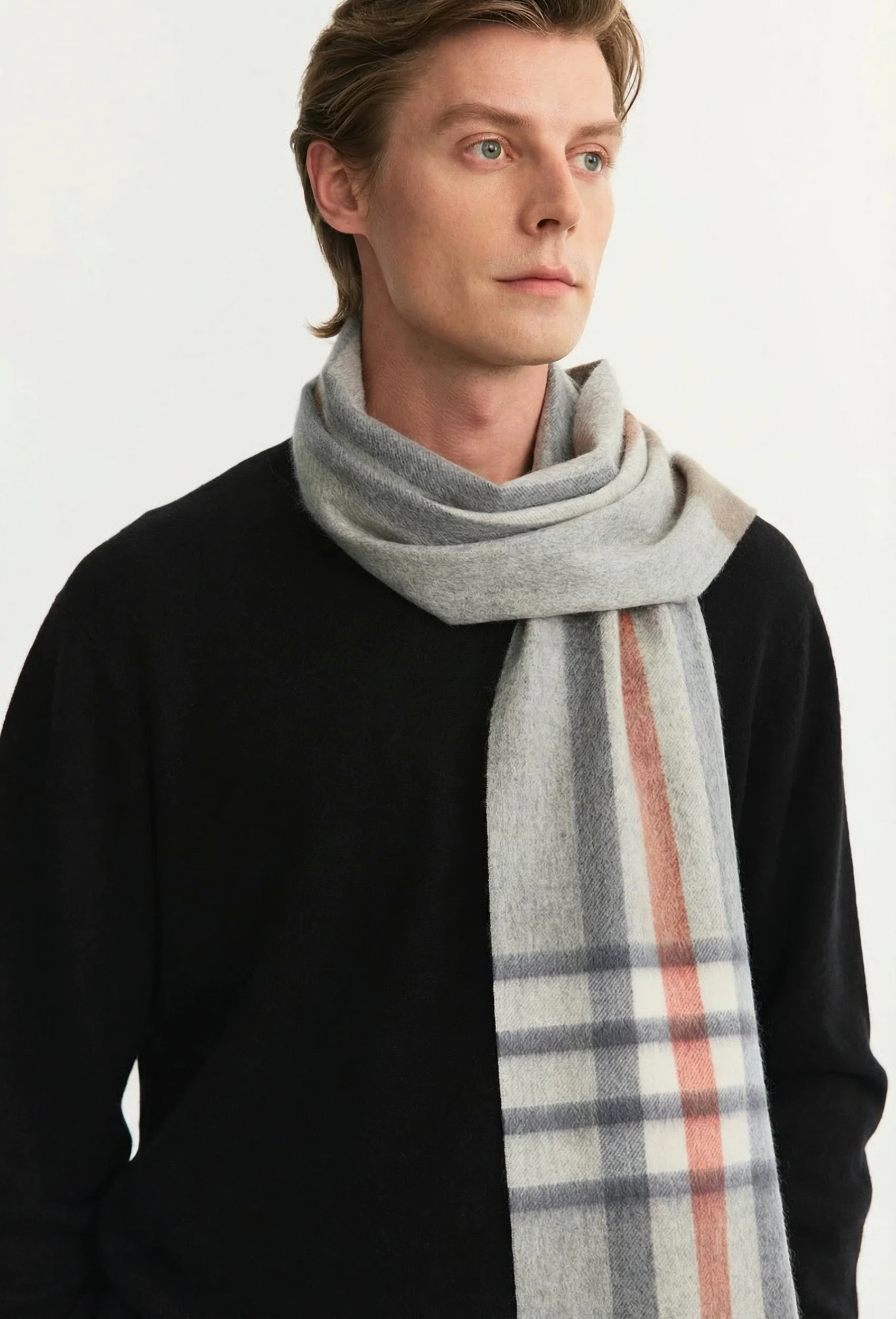 Plaid Fringe Scarf - Image 2