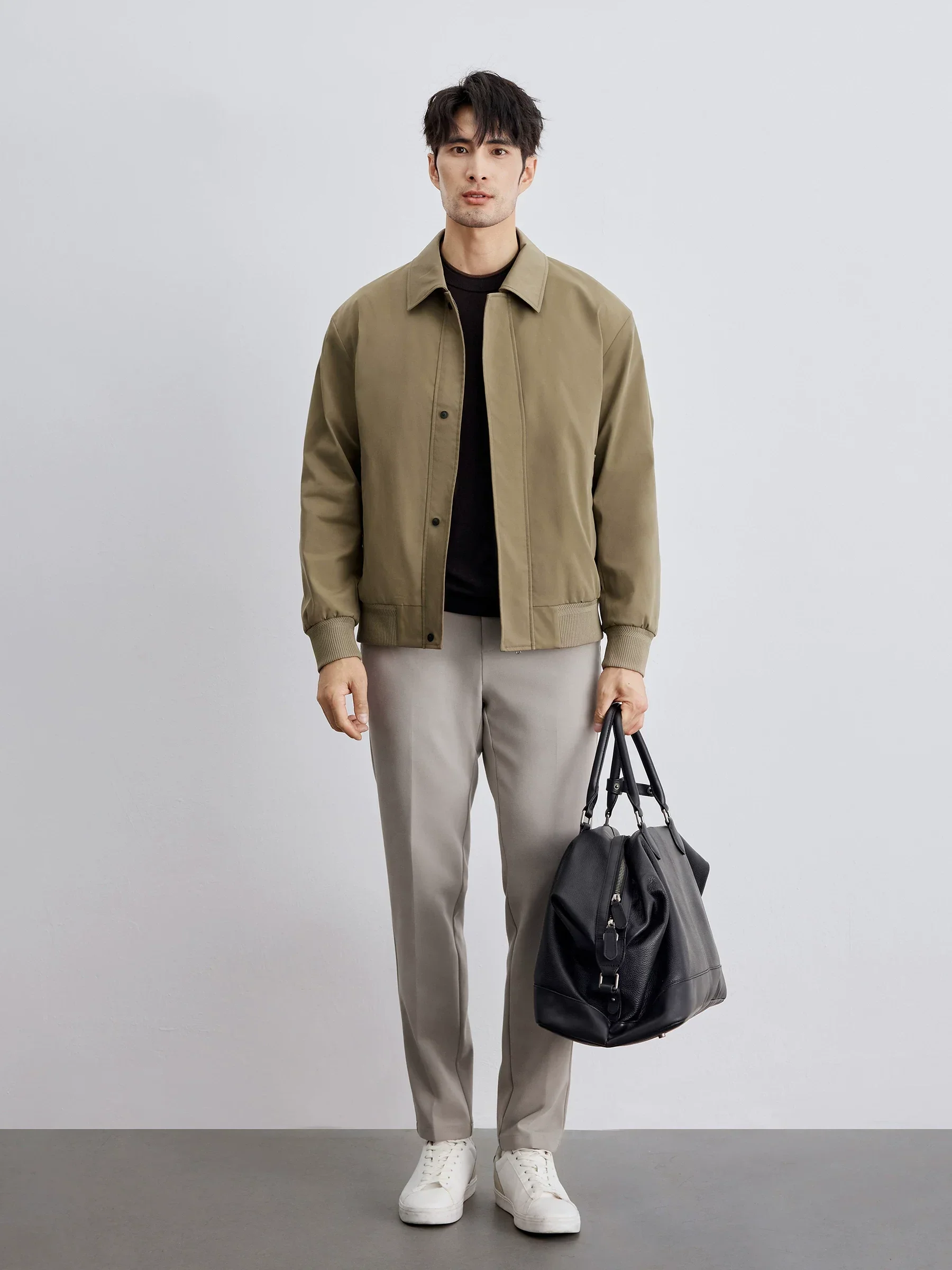 Plaid-Lined Harrington Jacket - Image 3
