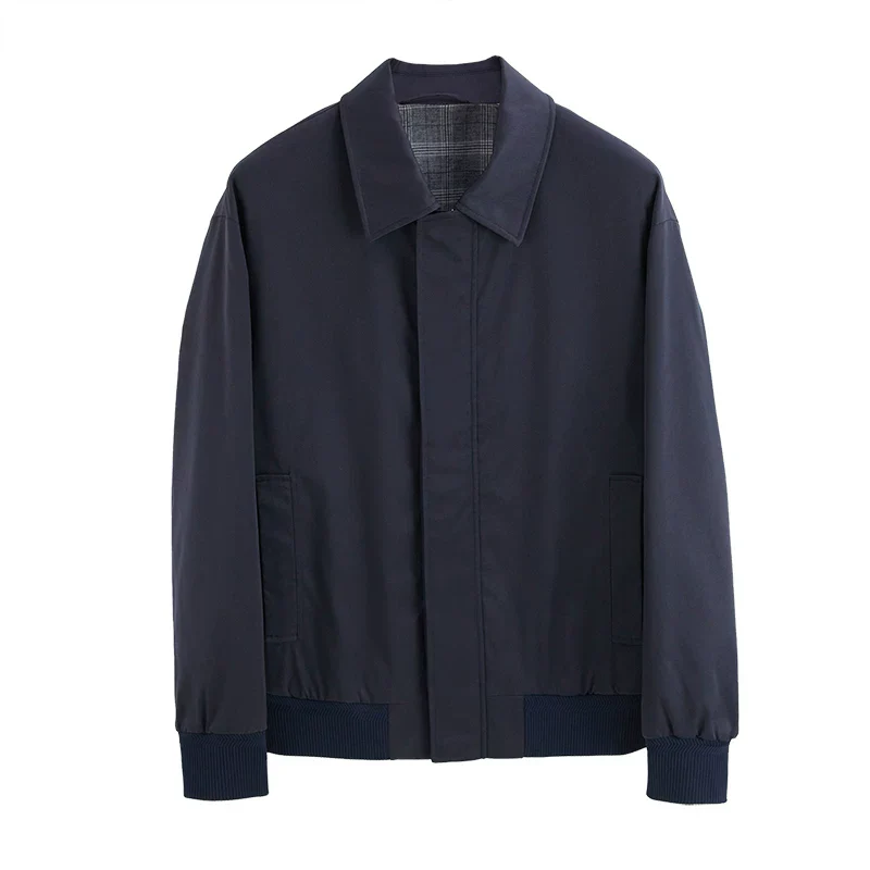 Plaid-Lined Harrington Jacket - Image 6