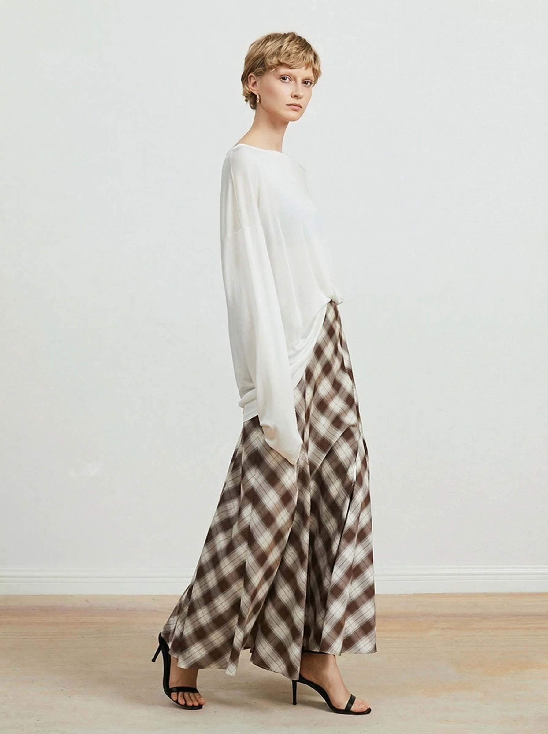 Plaid Maxi Skirt - Image 4