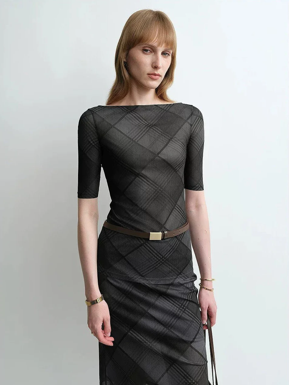 Plaid Mesh Tank - Image 10