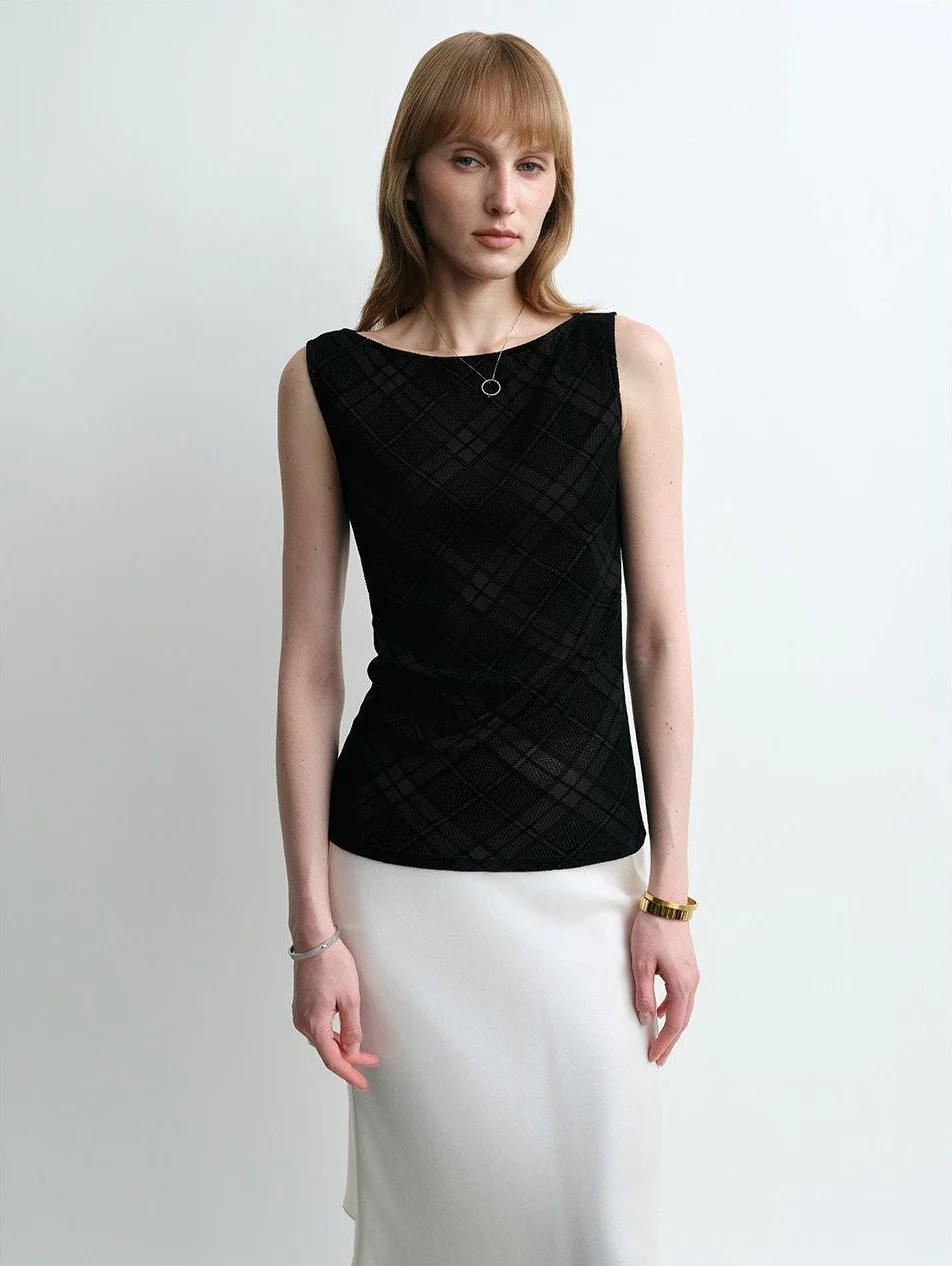 Plaid Mesh Tank - Image 6