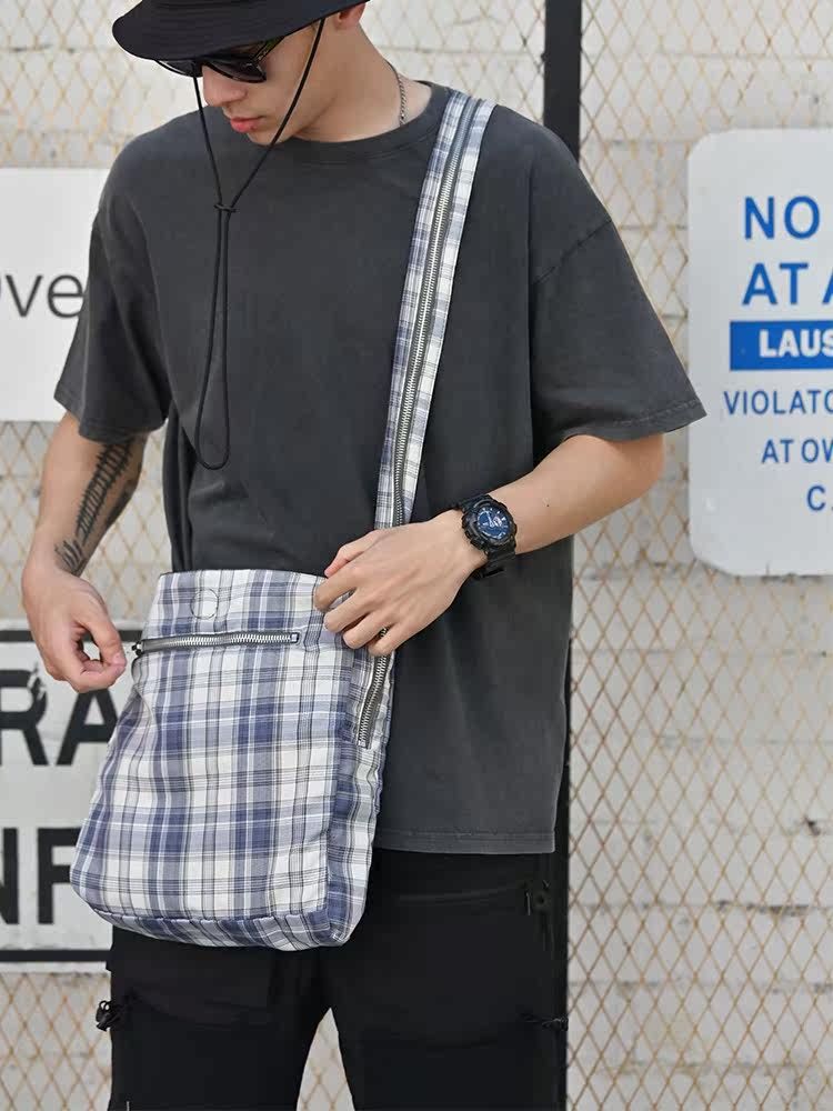 Plaid Reversible Crossbody - Image 4