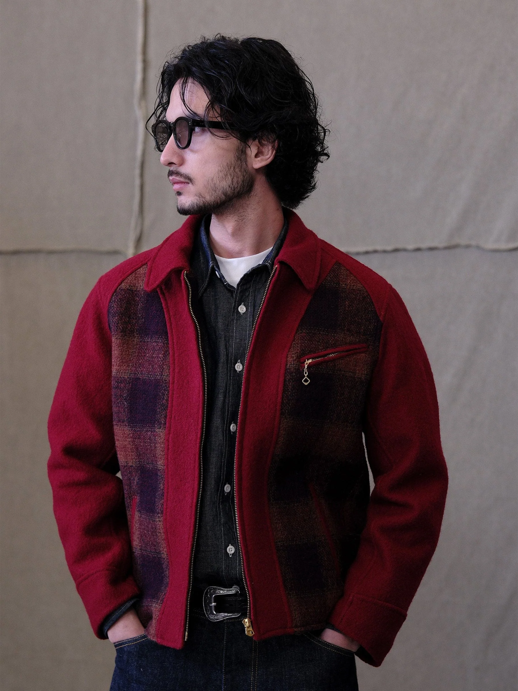 Plaid Zip Jacket - Image 2